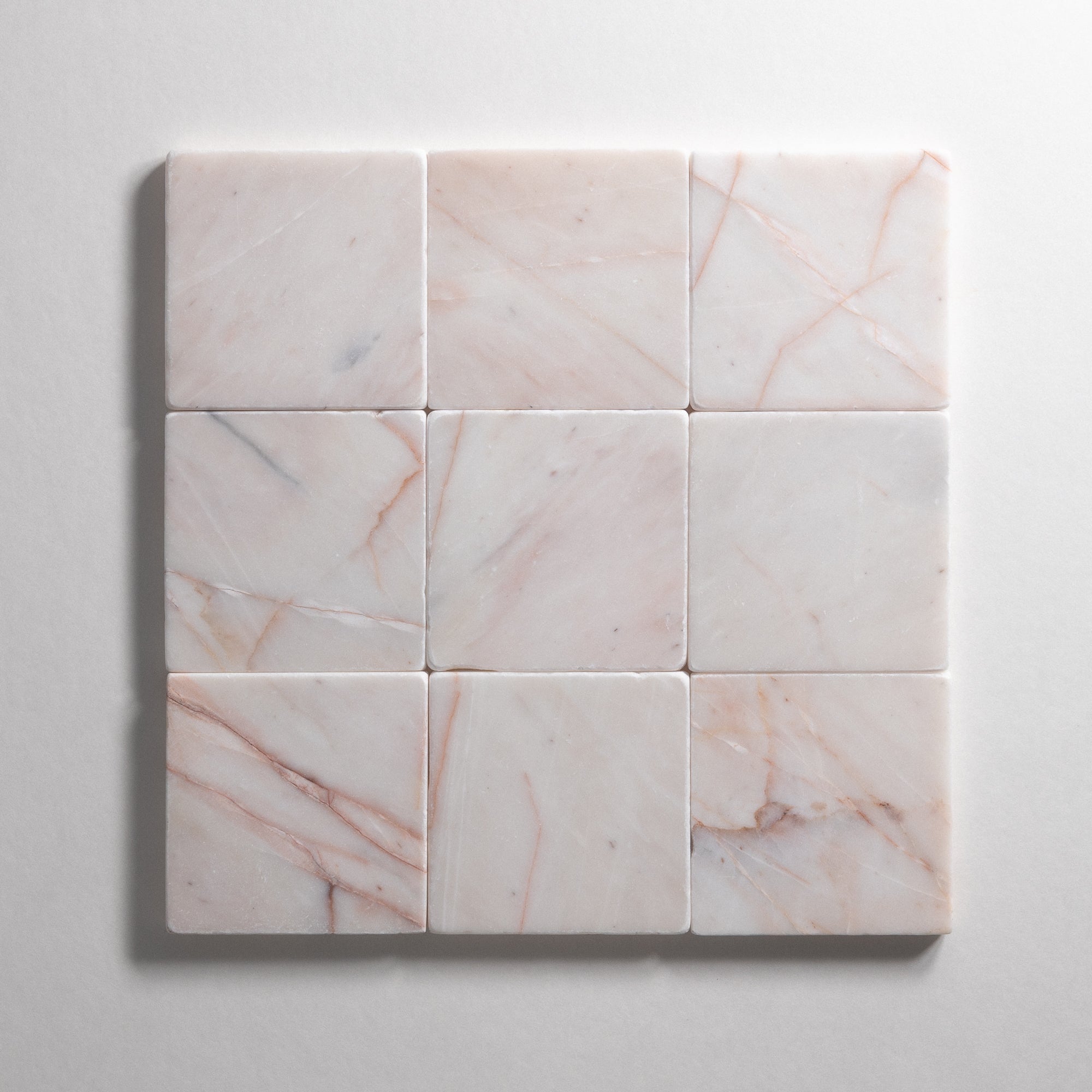 White #7 4"x4" Tumbled
