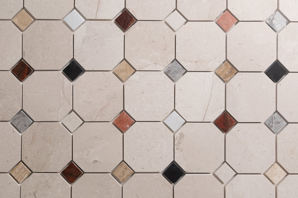 Octagonal Texture Premium Octagon Tile Collection | Octagon Marble Tiles in USA