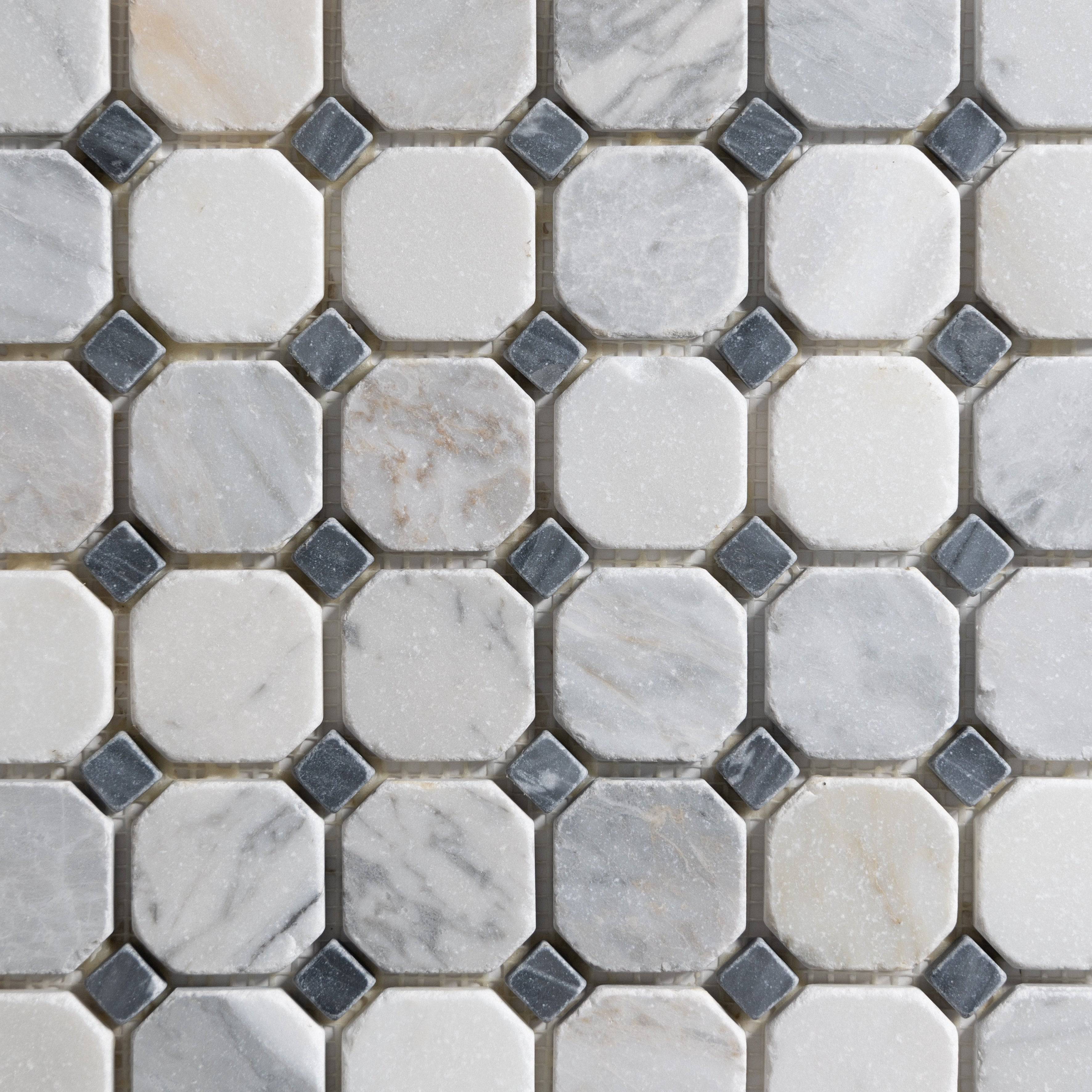 Antique Carrara / Bardiglio Octagon - Castelli Marble