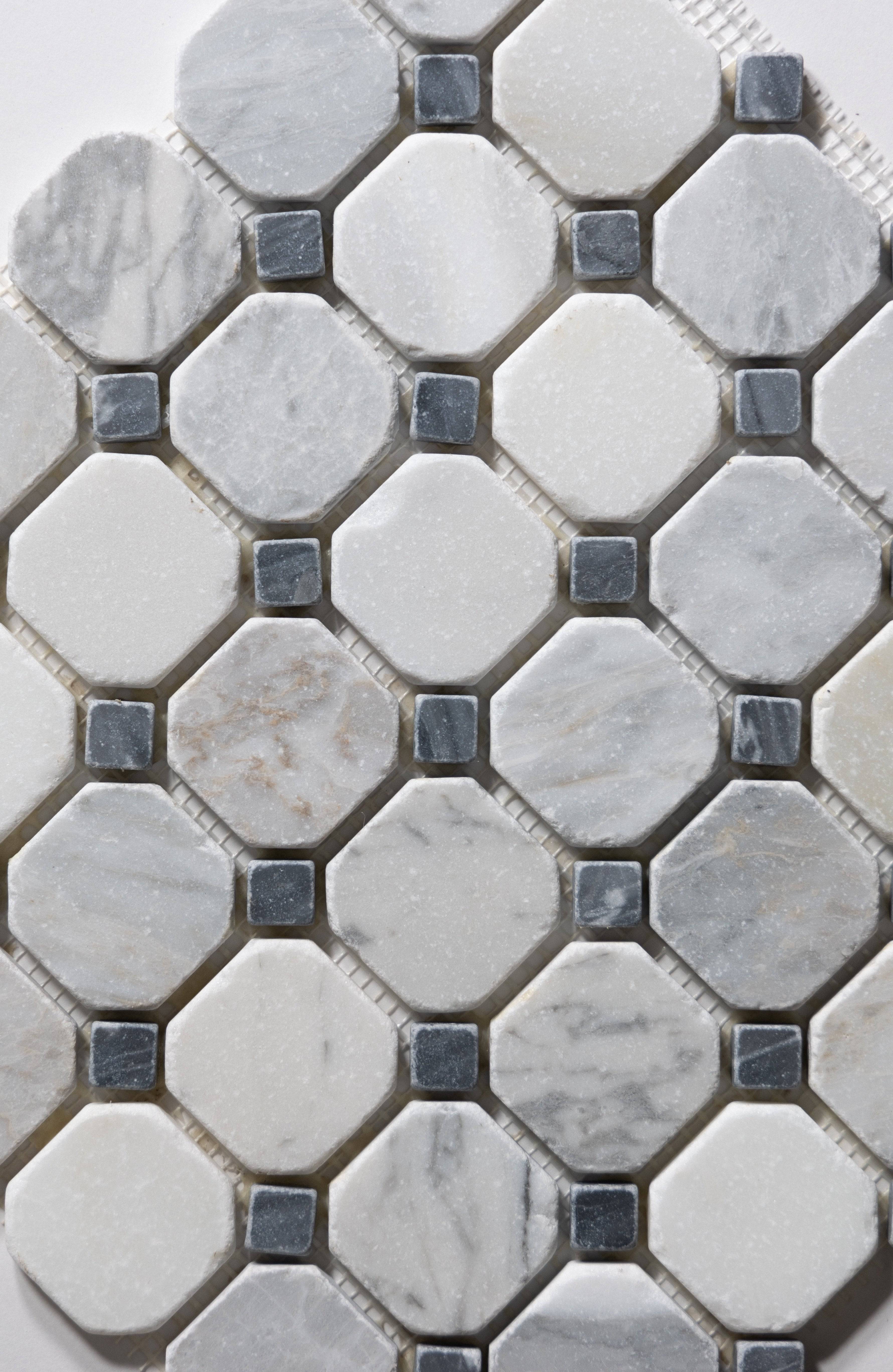 Antique Carrara / Bardiglio Octagon - Castelli Marble