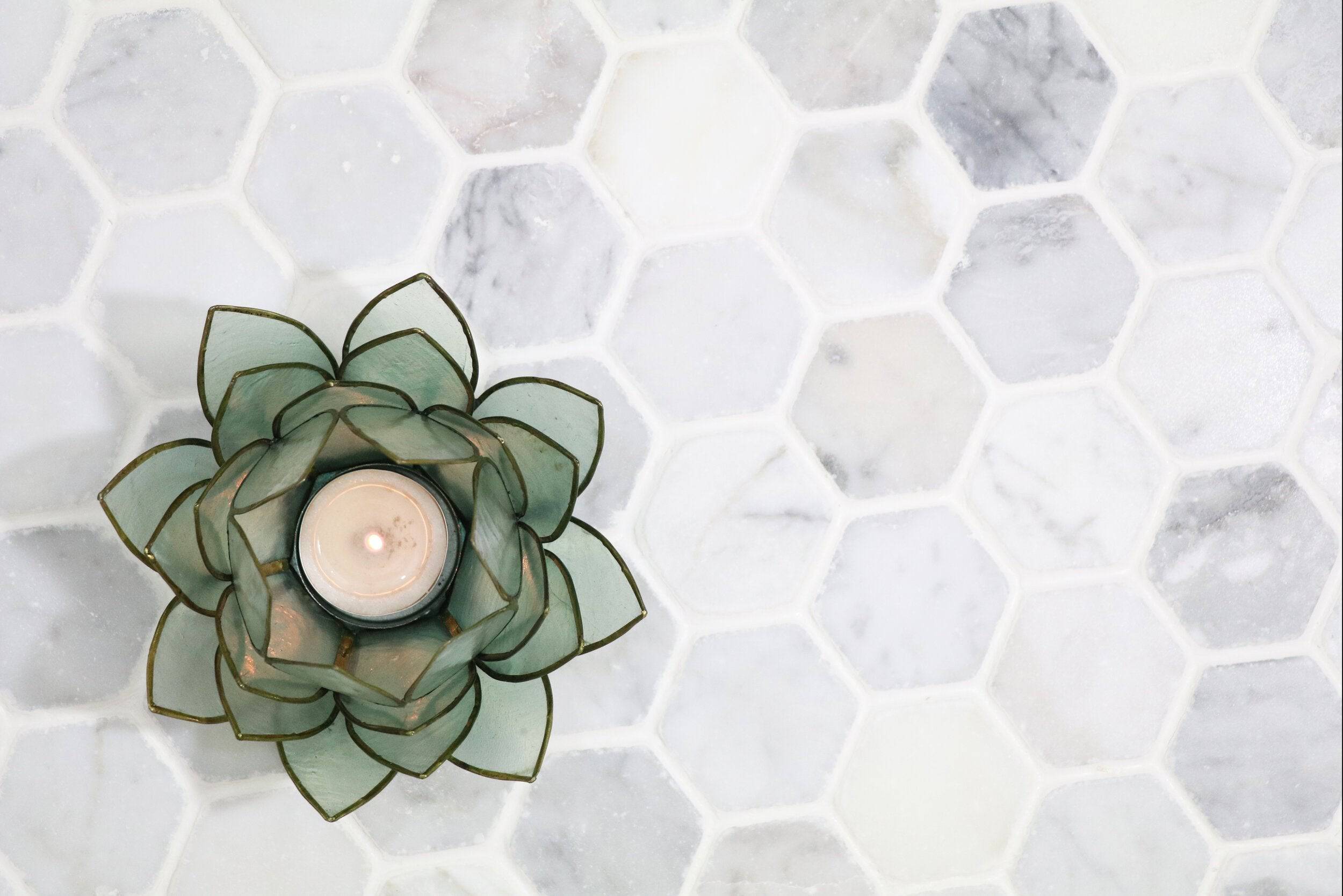 Antique Carrara Hexagon - Castelli Marble