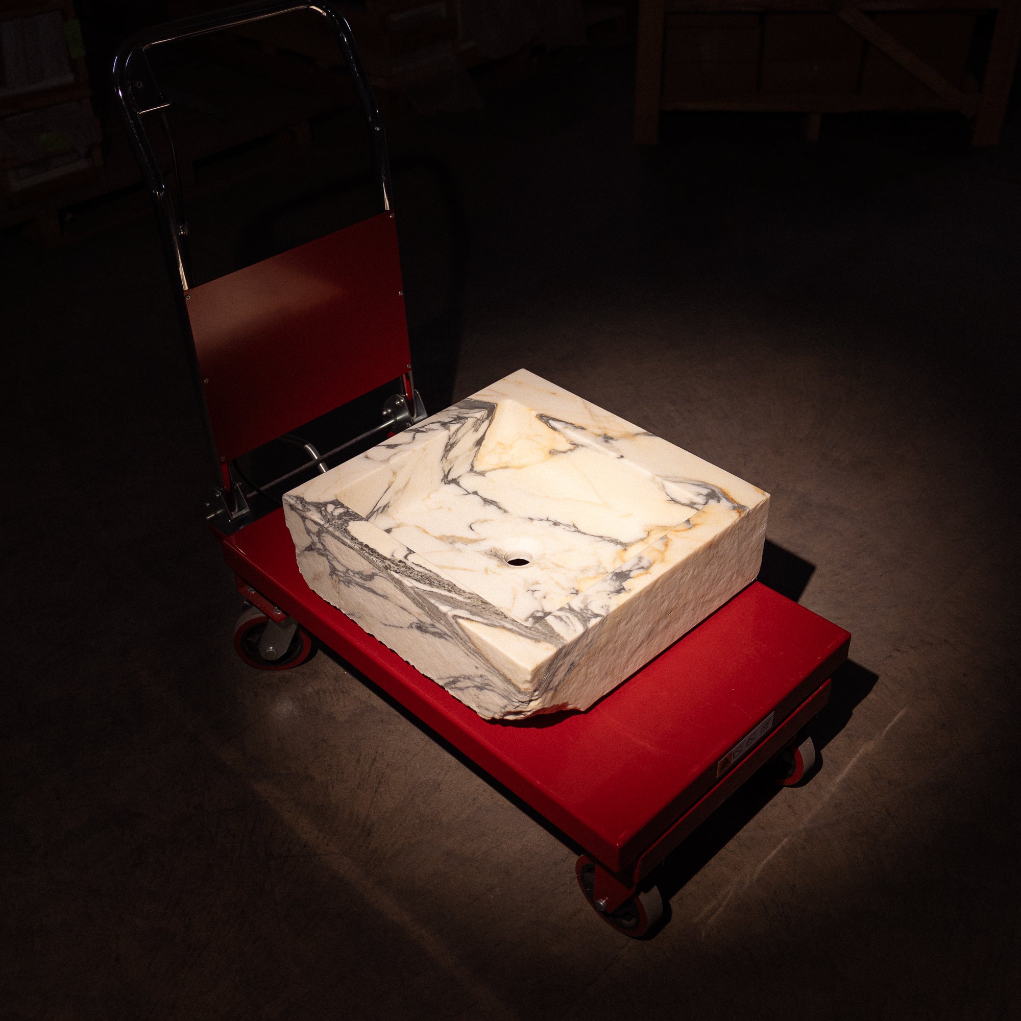 Arabescato Antiqued Sink