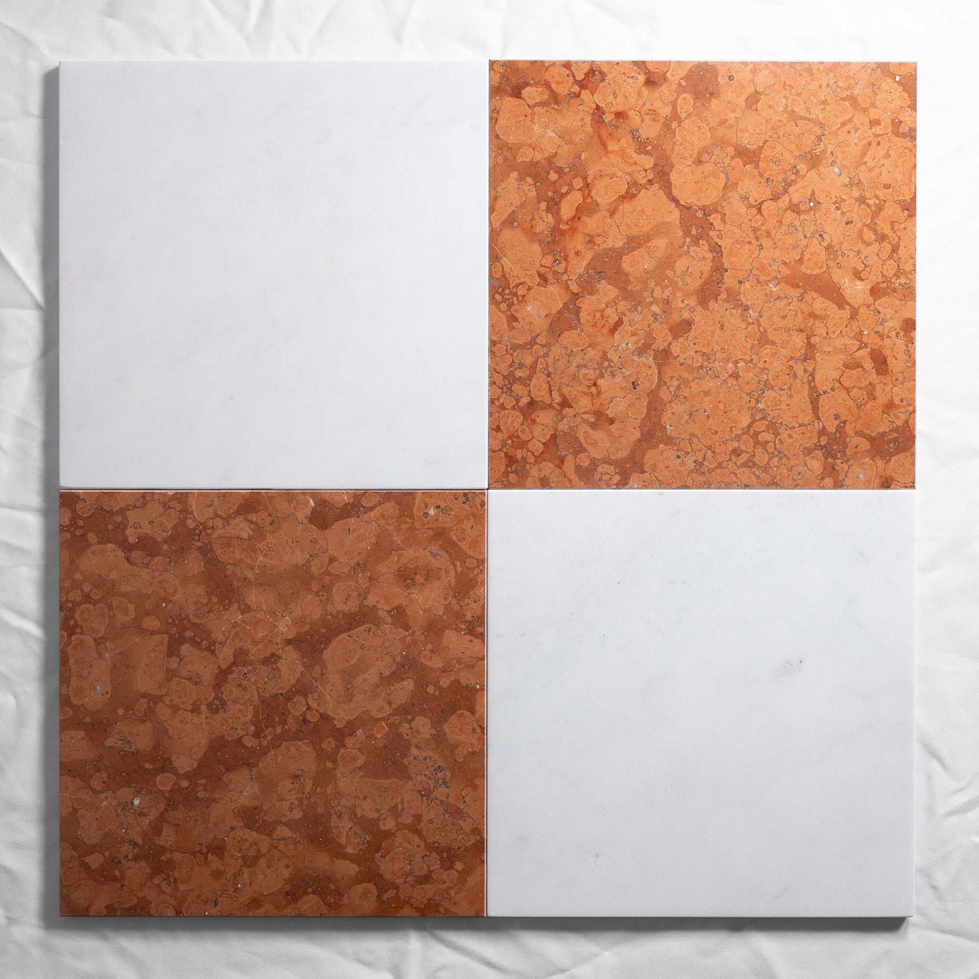 Rosso Verona & Bianco 12"x12"
