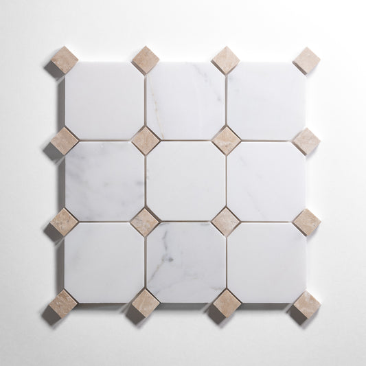 Calacatta Bianco 4" Octagon
