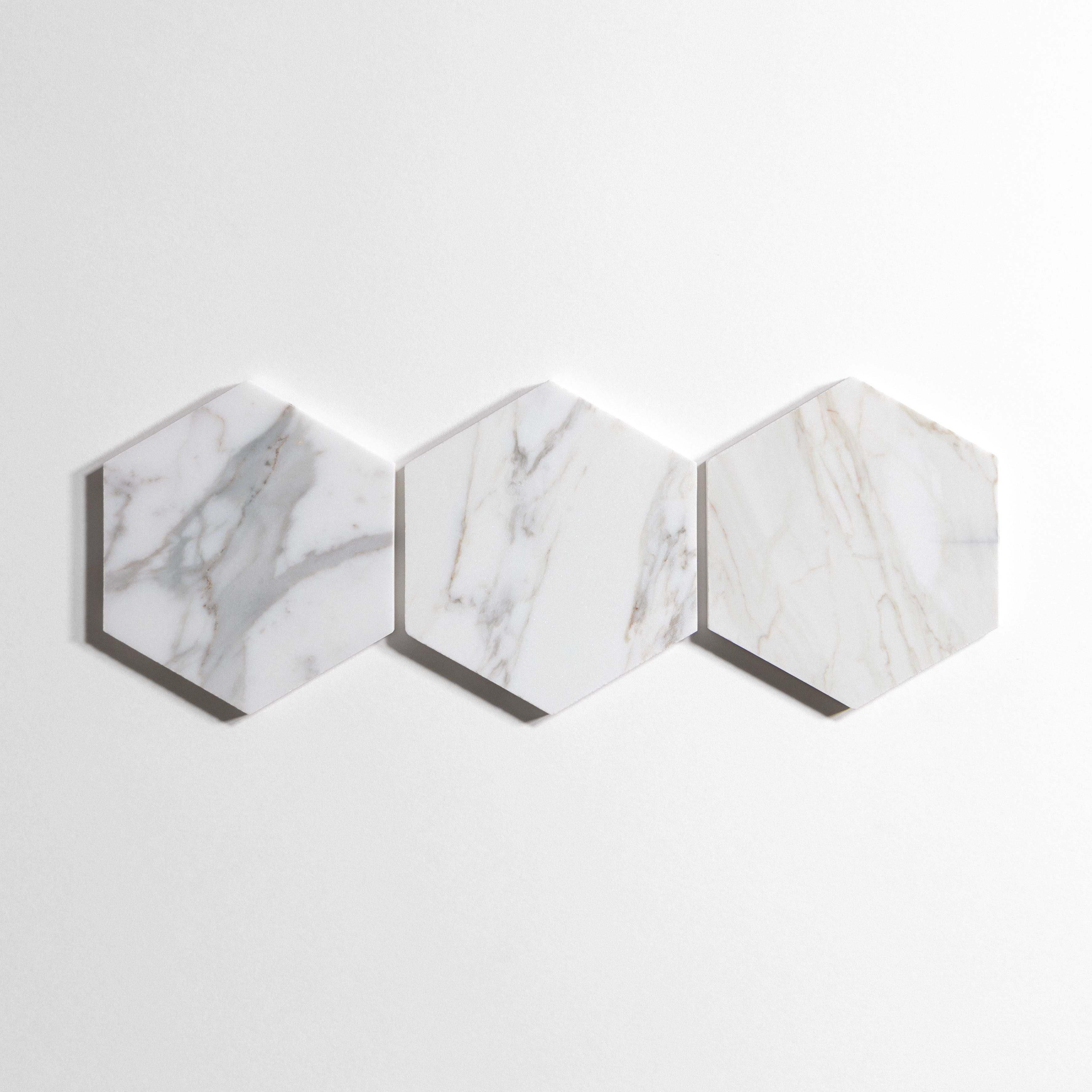 Calacatta 5" Hexagon - Castelli Marble