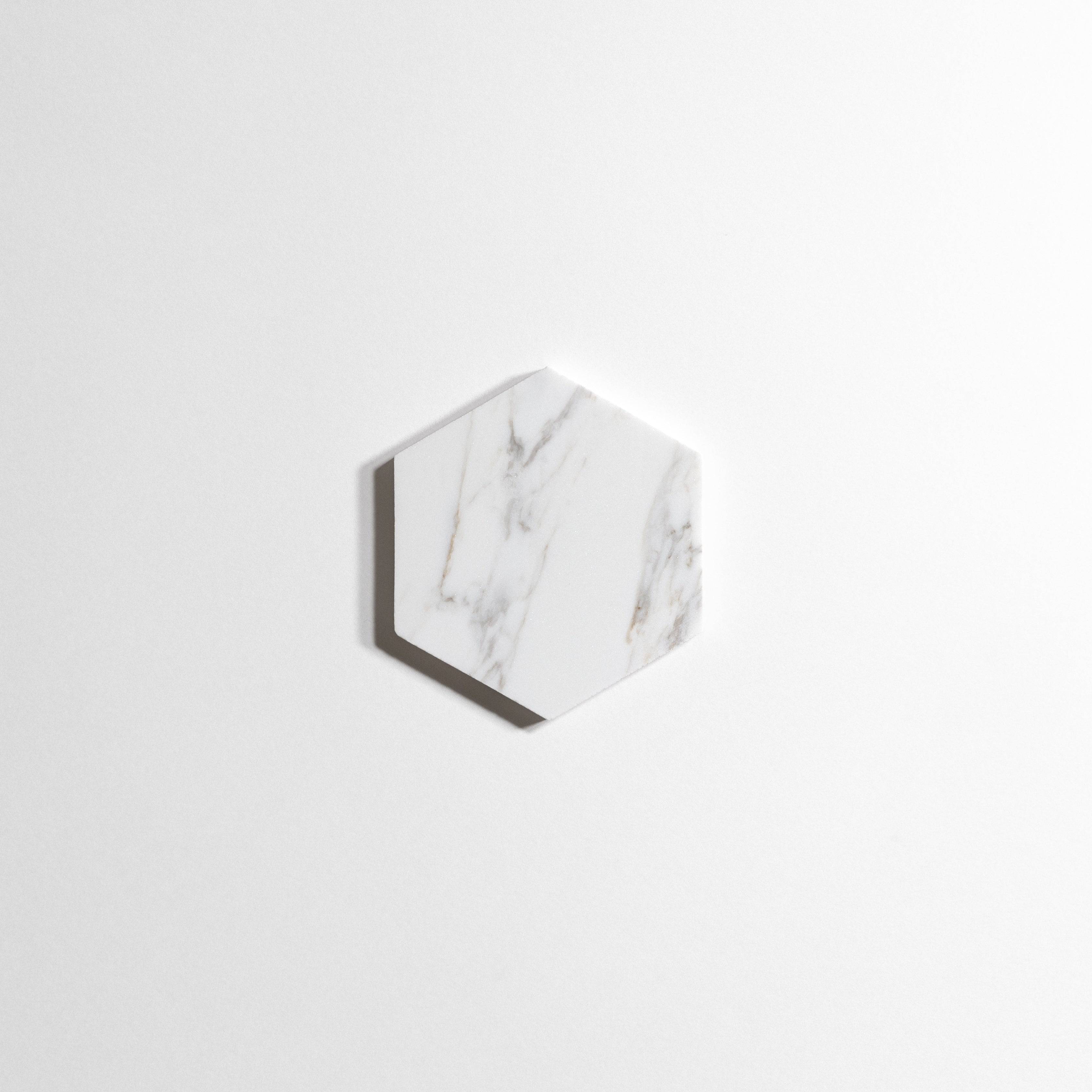 Calacatta 5" Hexagon - Castelli Marble