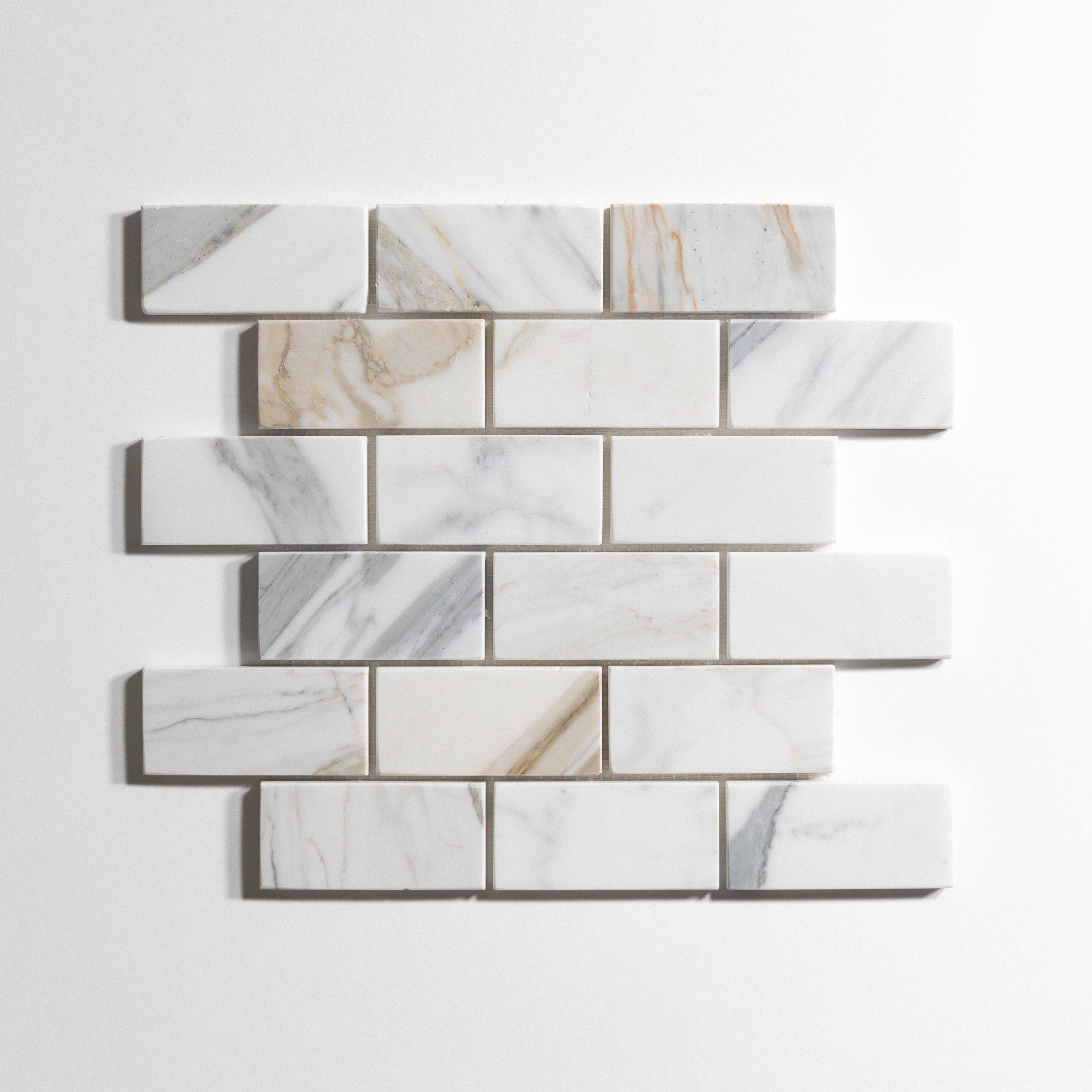 Calacatta 2" x 4" Brick - Castelli Marble