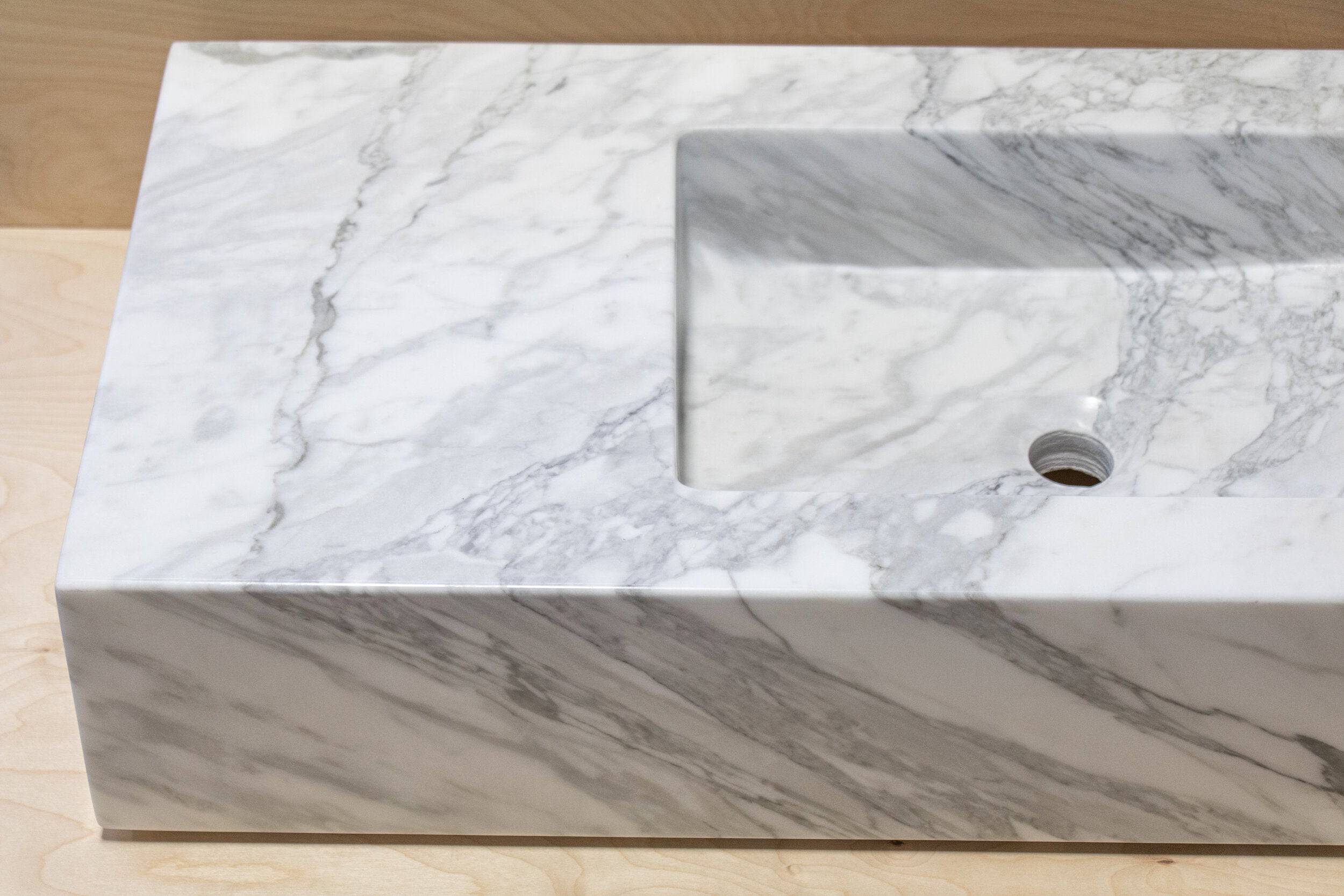 Calacatta Floating Vanity - Castelli Marble