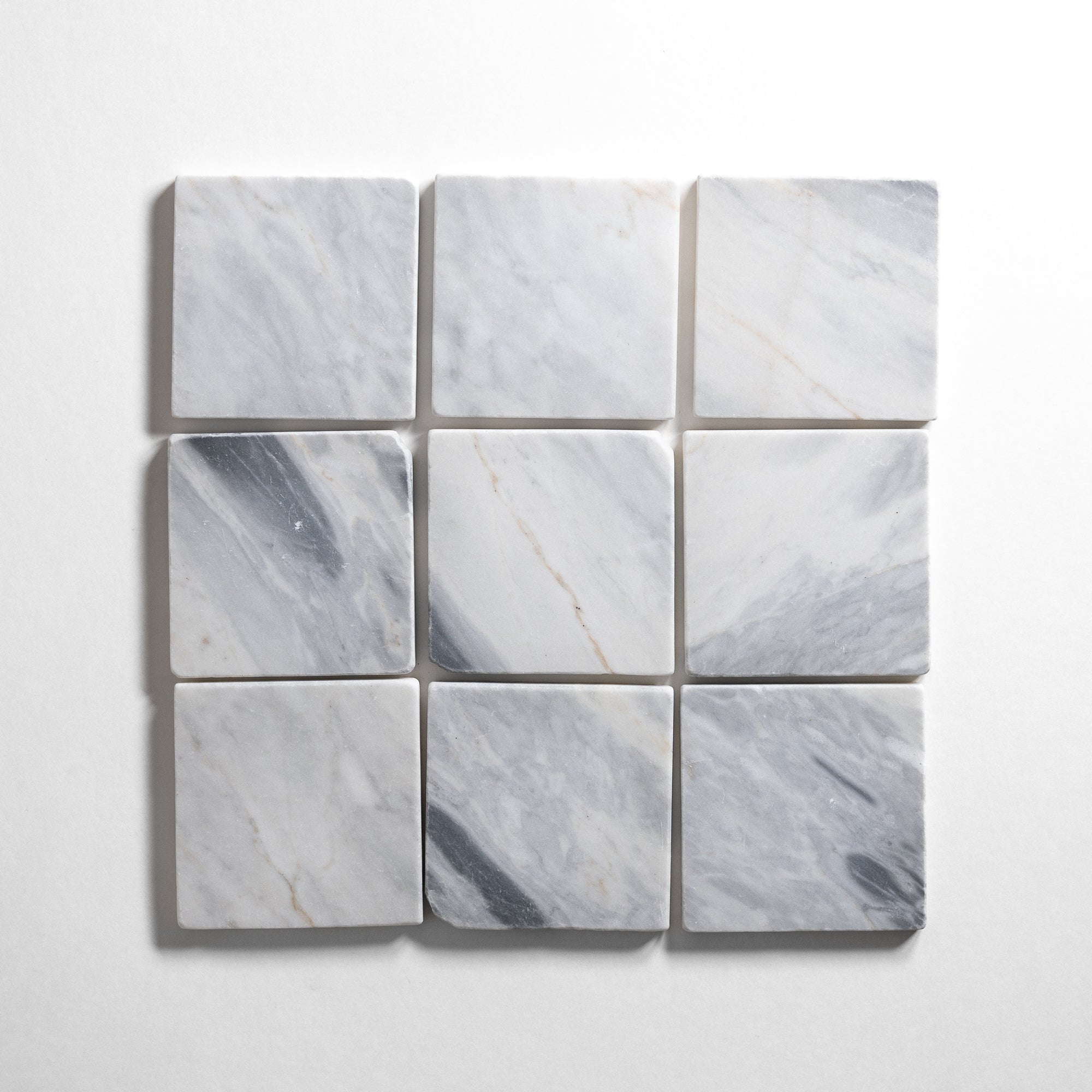 Calacatta Bluette 4"x4" Tumbled