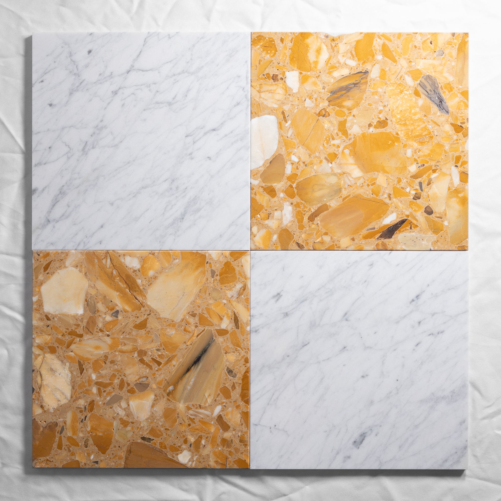 Giallo & Carrara 12"x12"
