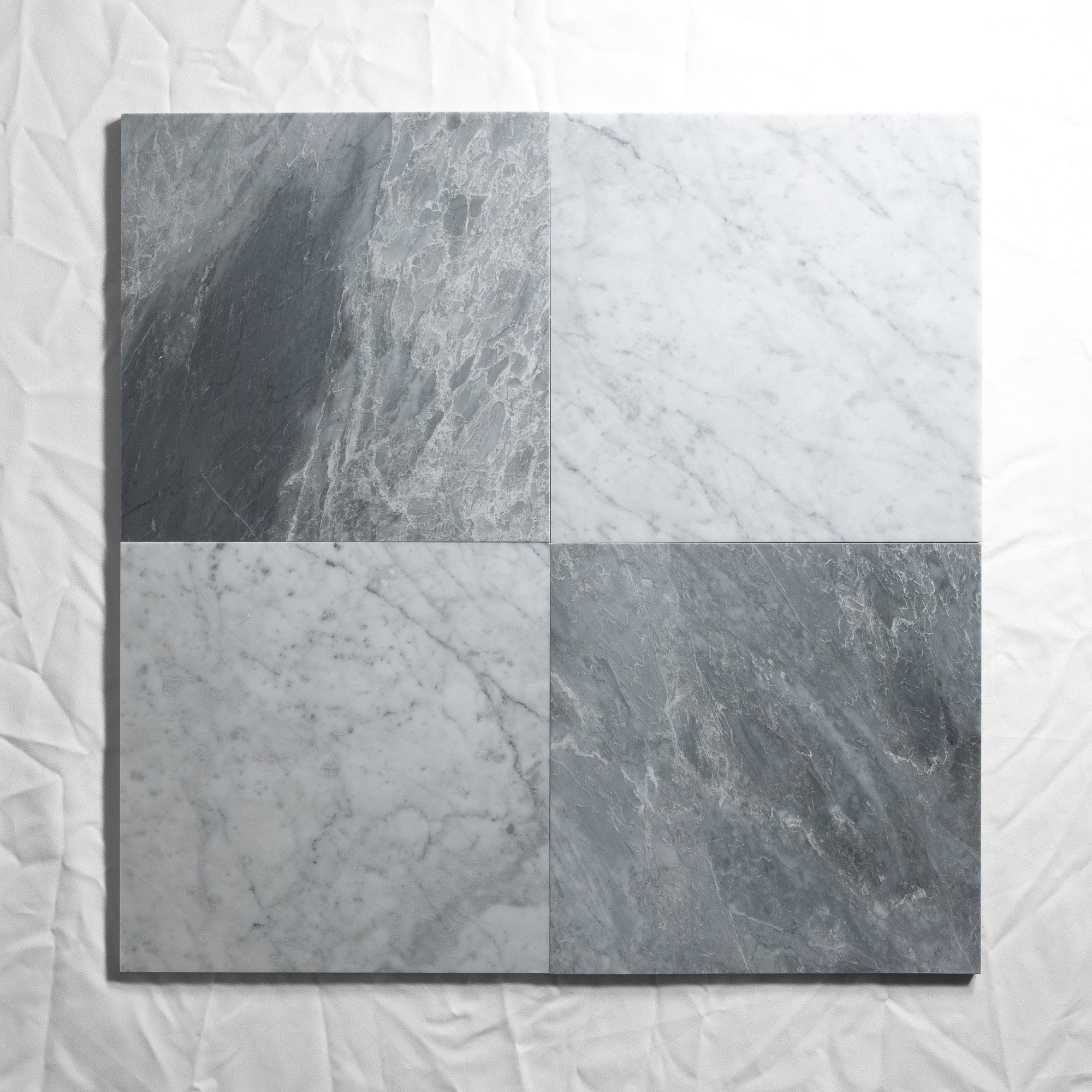 Bardiglio Nuvolato & Carrara 12"x12"