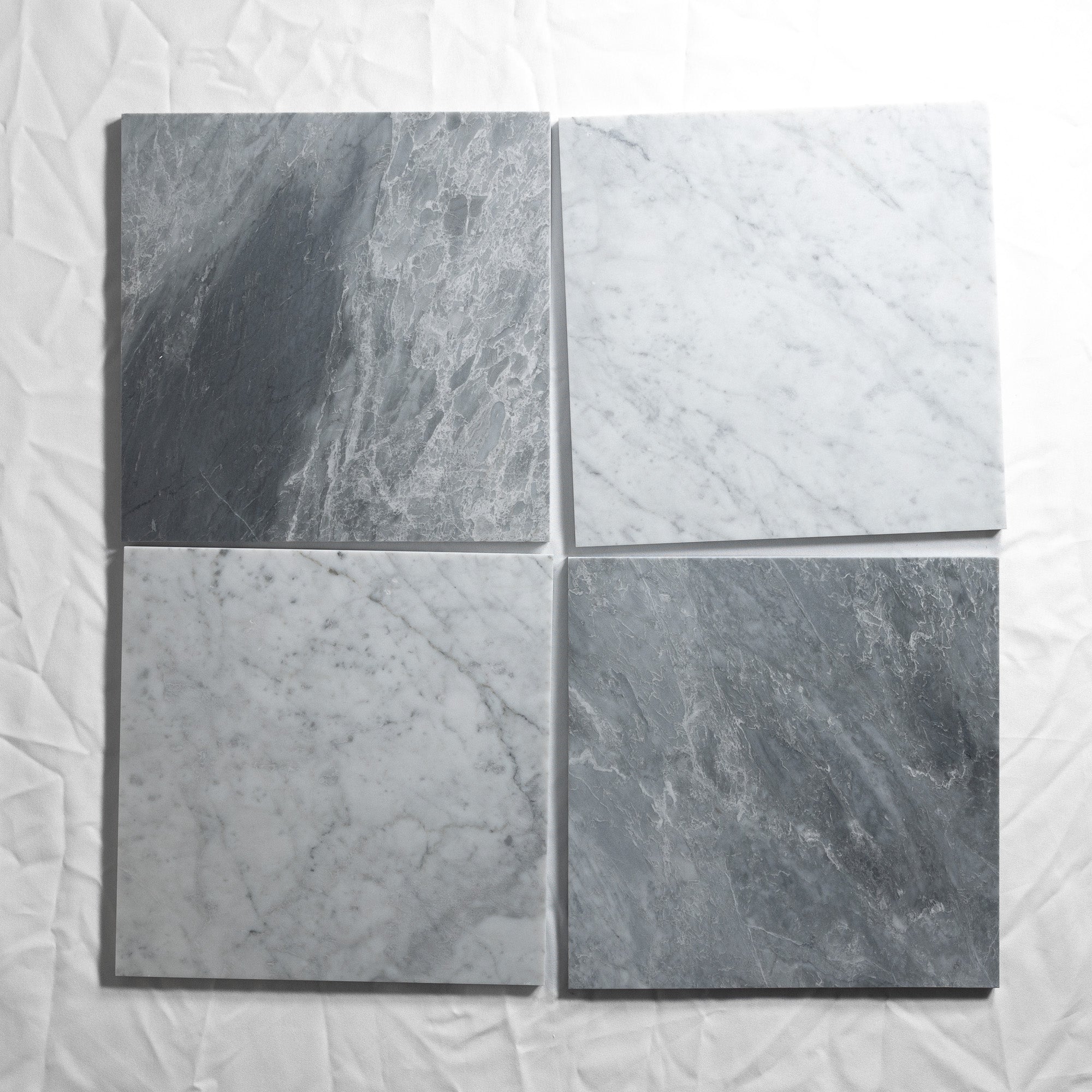 Bardiglio Nuvolato & Carrara 12"x12"