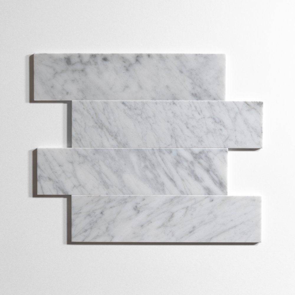 Venatino Carrara 3" x 12" - Castelli Marble