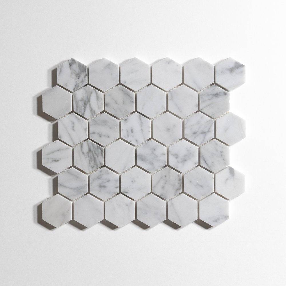 Venatino Carrara Hexagon - Castelli Marble