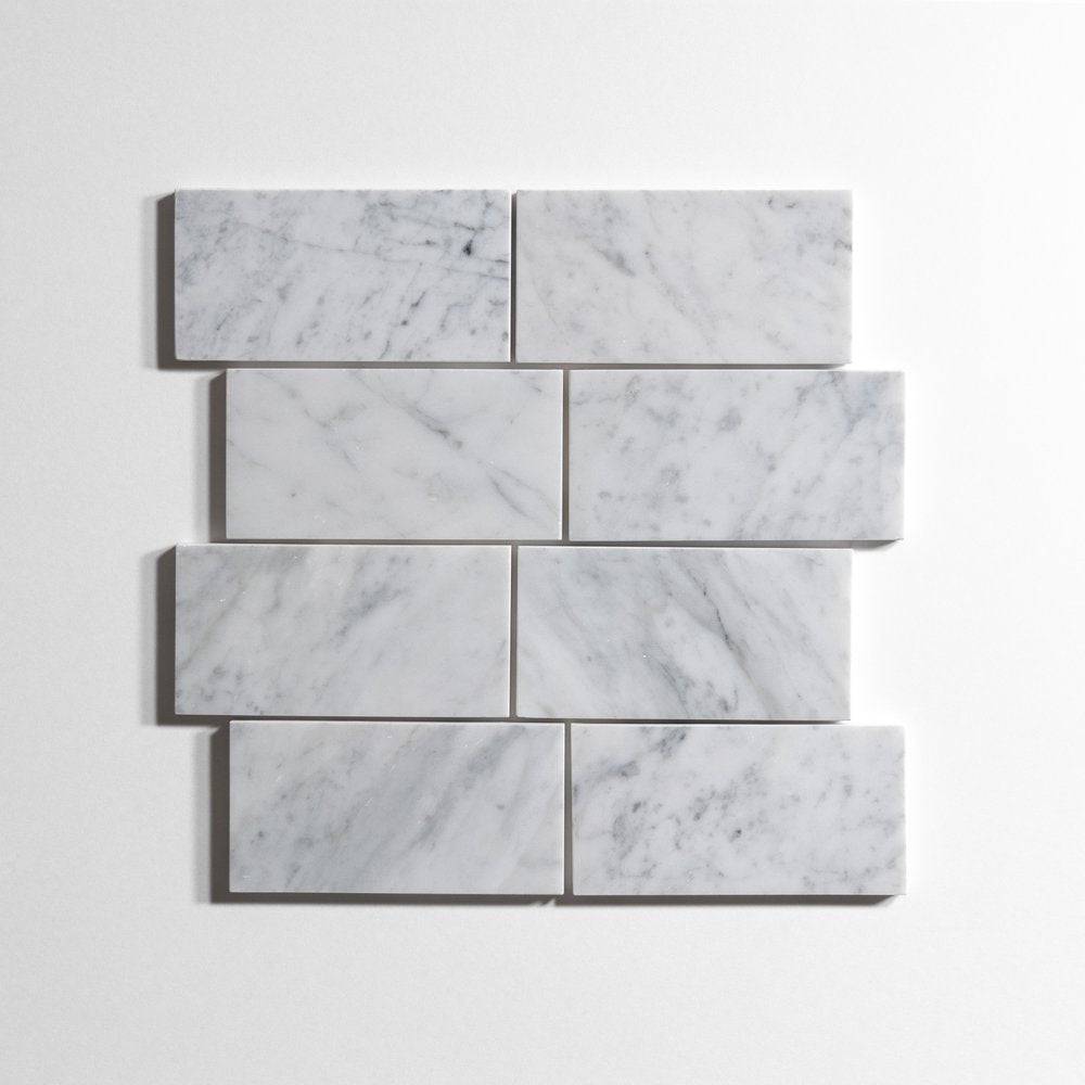 Venatino Carrara 3" x 6" - Castelli Marble