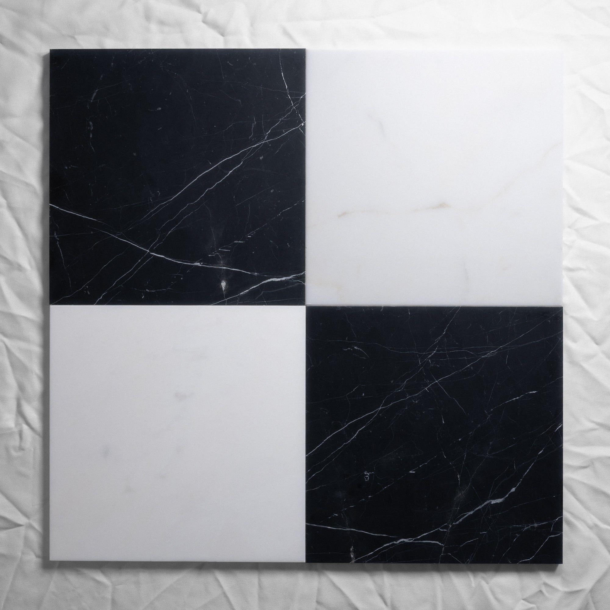 Calacatta Bianco & Nero St. Gabriel 12"x12"
