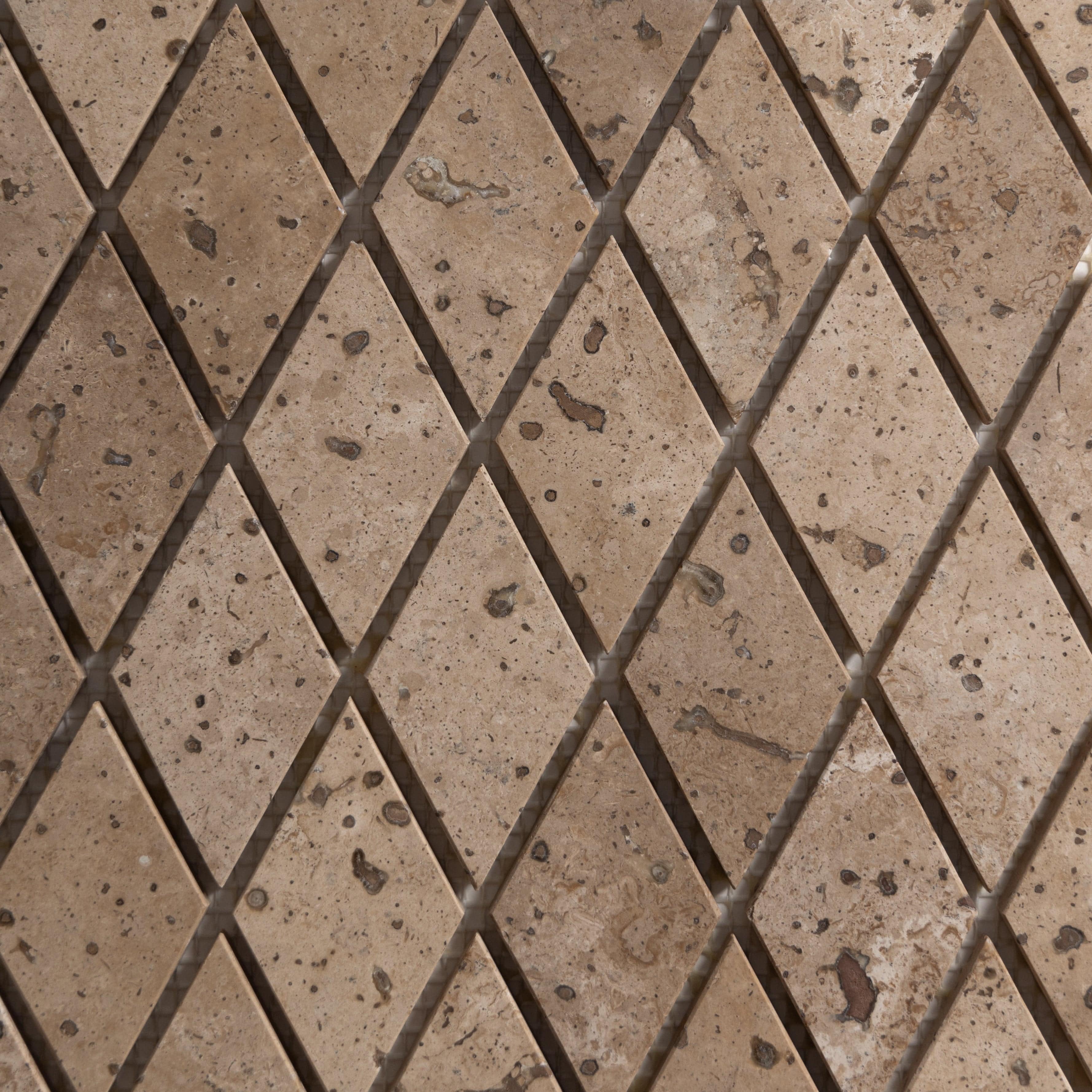 Chocolat Harlequin Mosaic - Castelli Marble