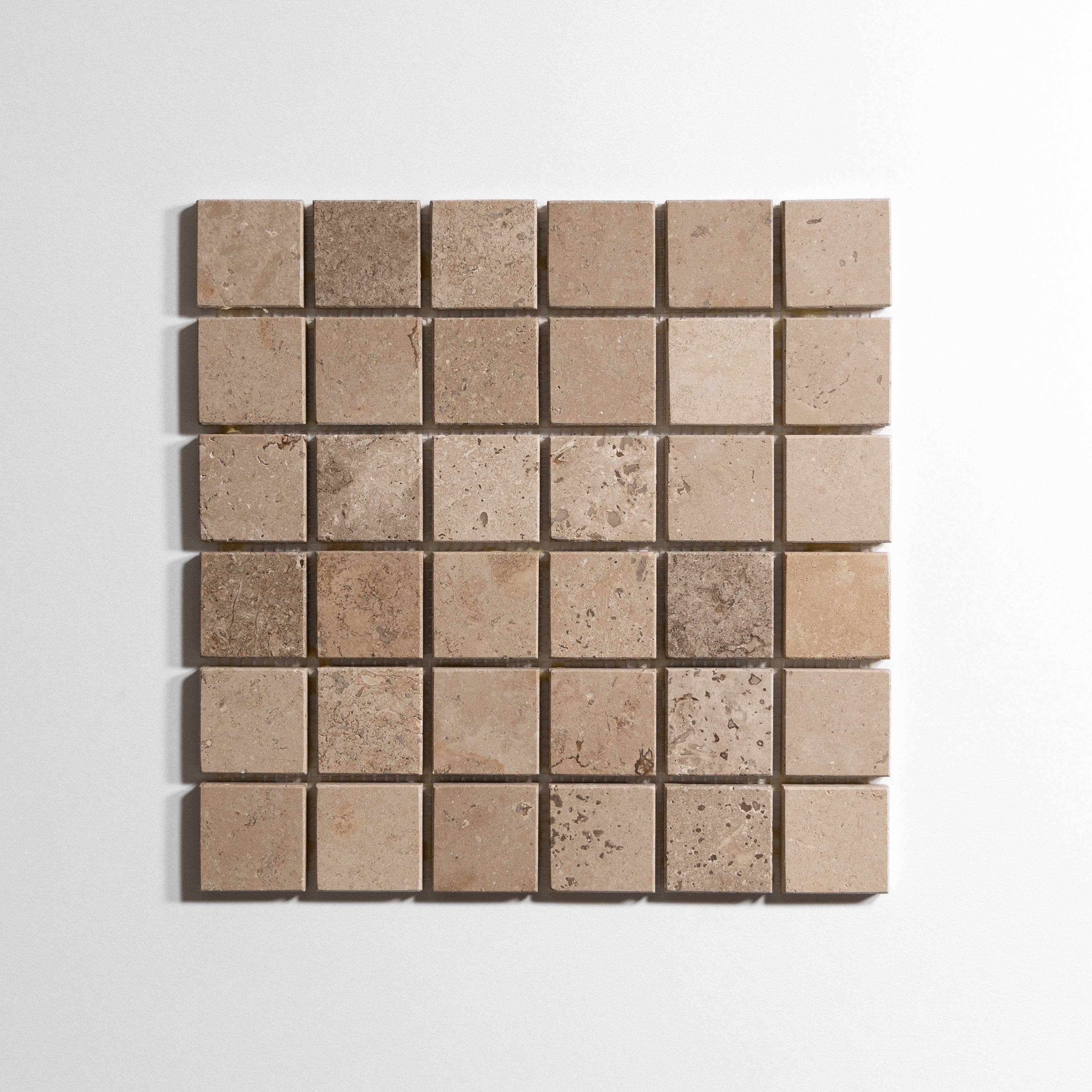 Chocolat 2" x 2" Marble Mosaic Tile