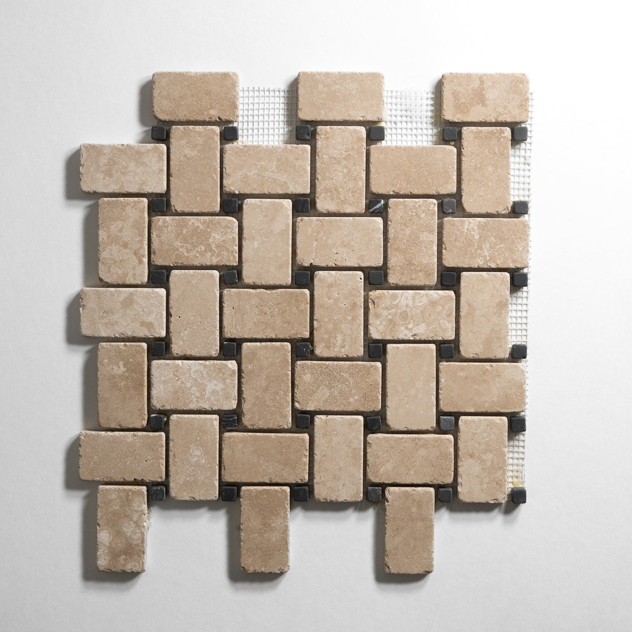 Durango / Nero Basketweave Tumbled