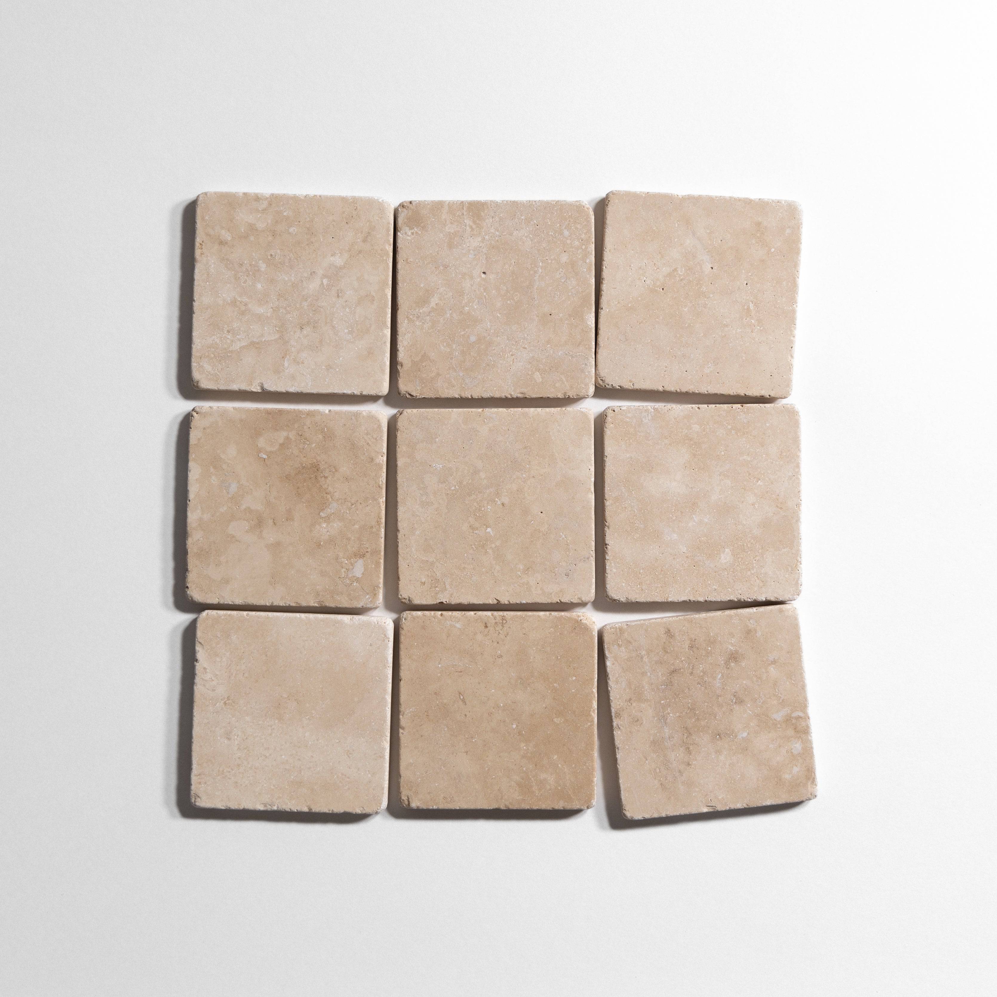 Durango  Tumbled 4" x 4" - Castelli Marble