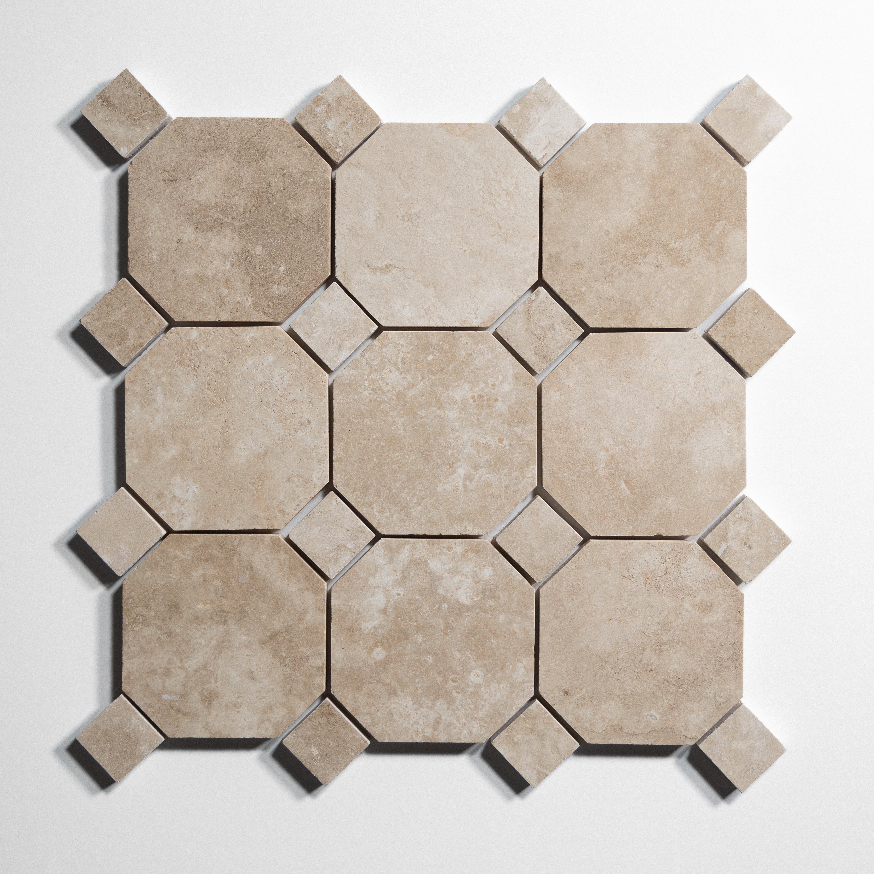 Octagon marble tile design