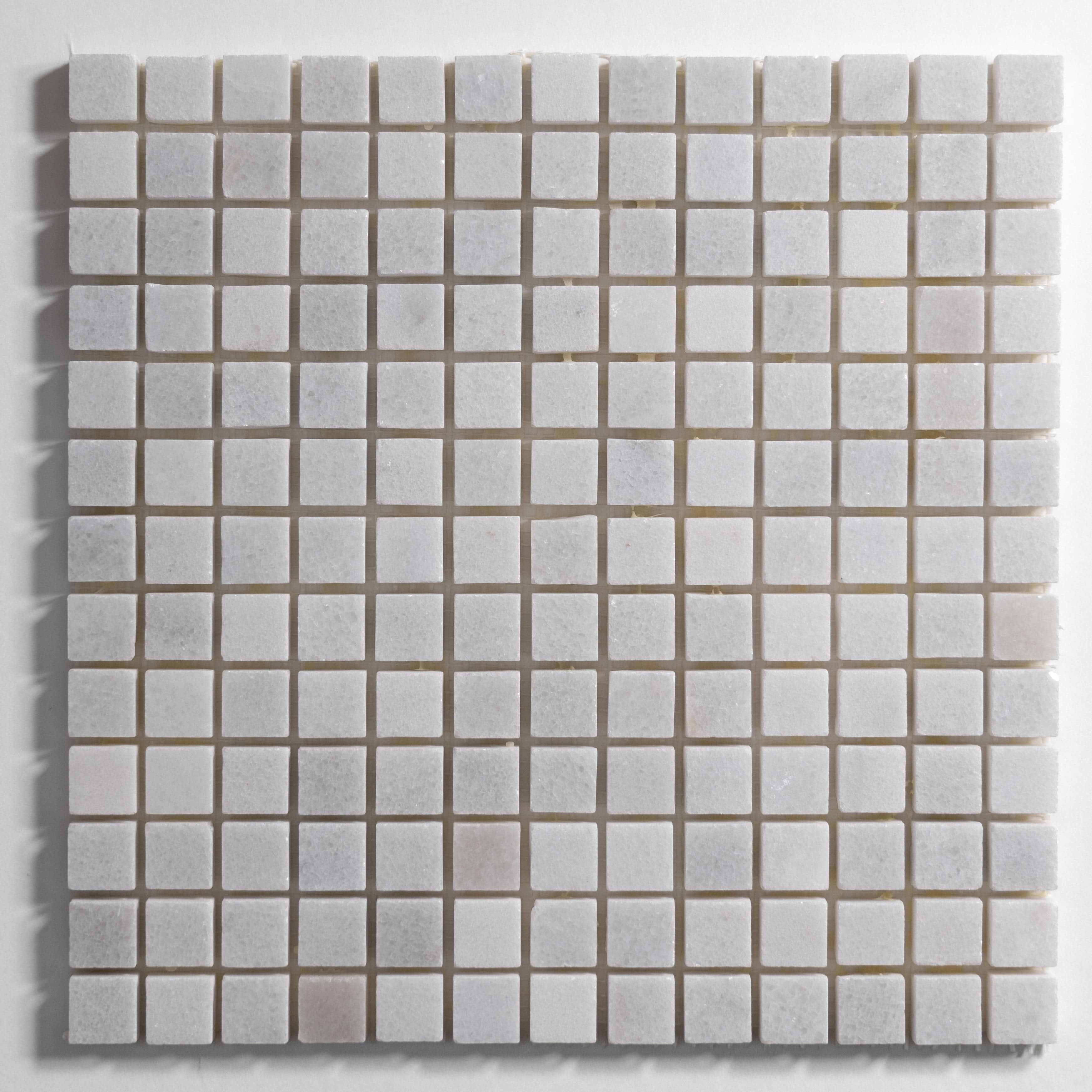 Glacier White 3/4" Mosaic - Castelli Marble