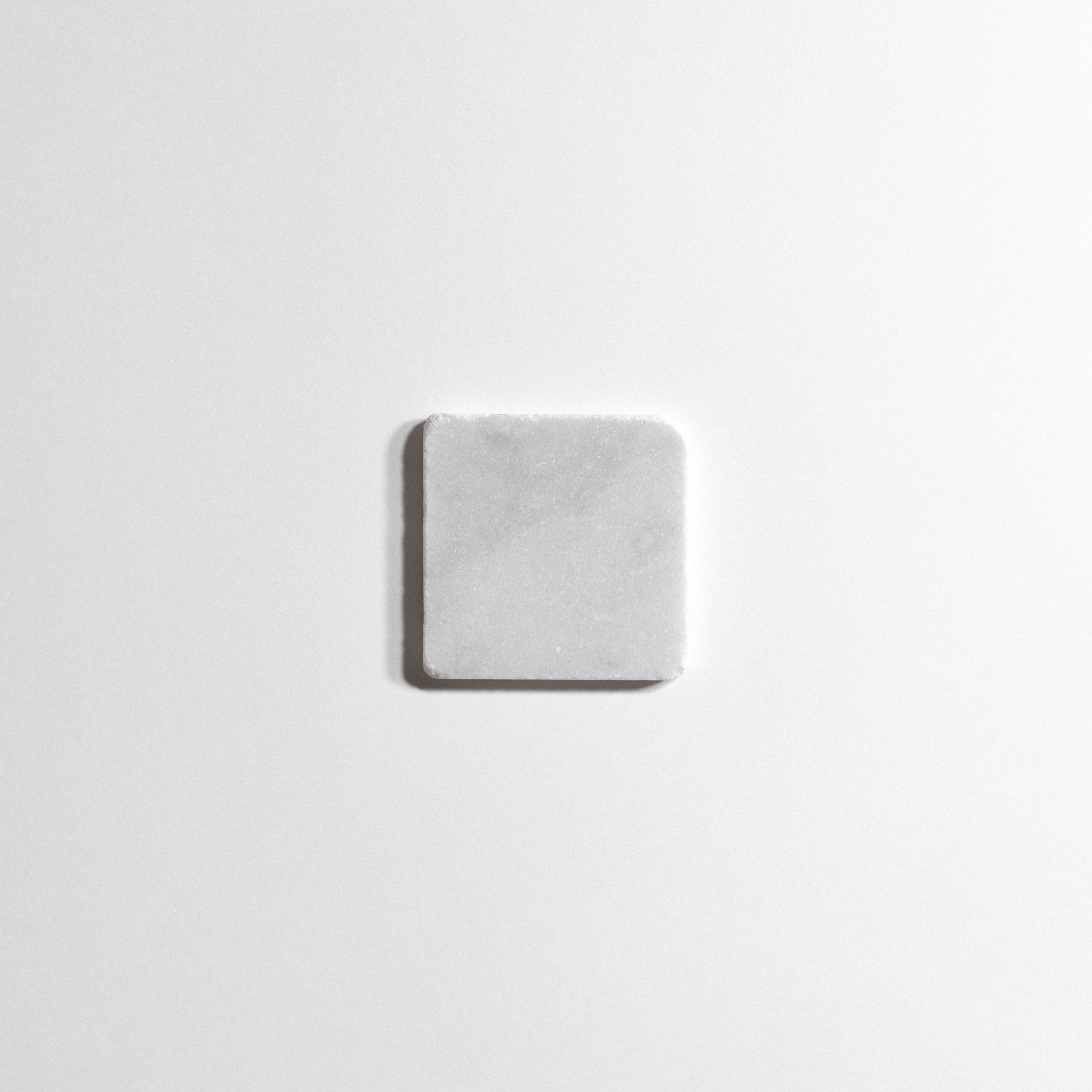 Glacier White 4" x 4" Tumbled - Castelli Marble