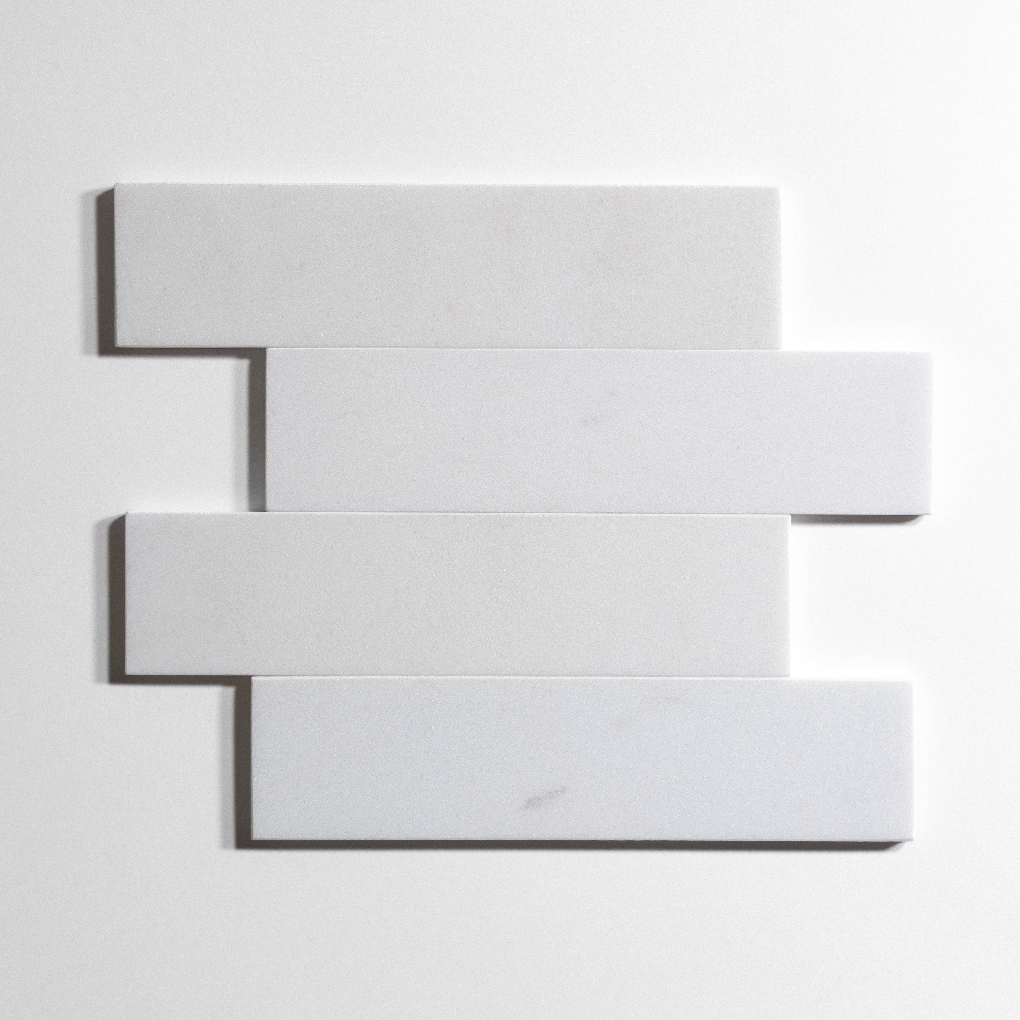 Glacier White 3" x 12" - Castelli Marble