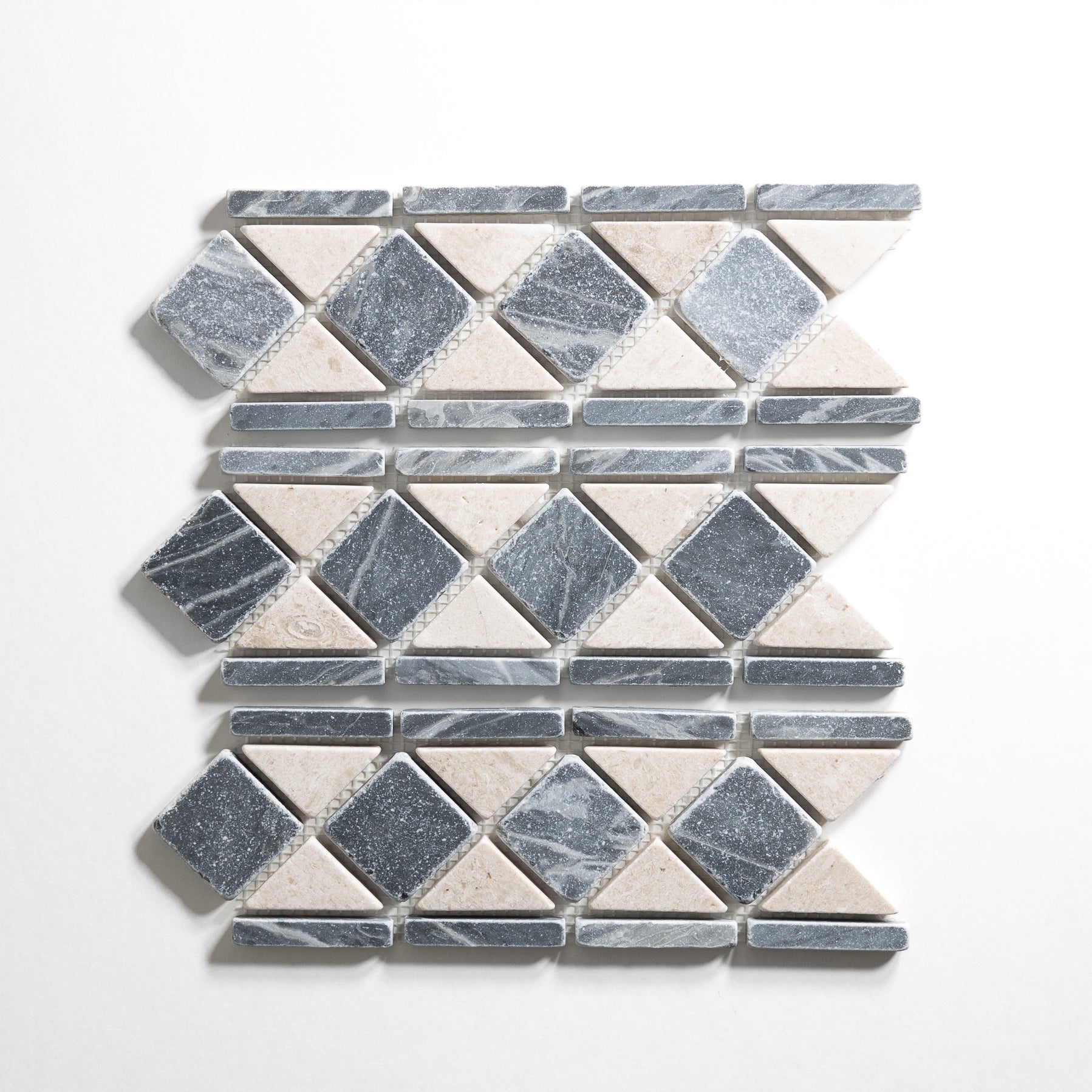 Sierra Limestone & Bardiglio Nuvolato Greek Border