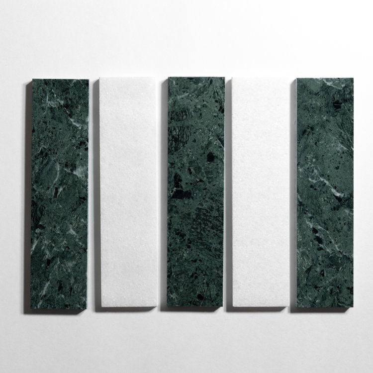 Guatemala Green 3" x 12" - Castelli Marble