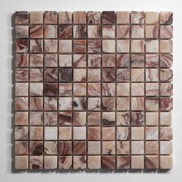 Rosewood & Red Onyx Basketweave
