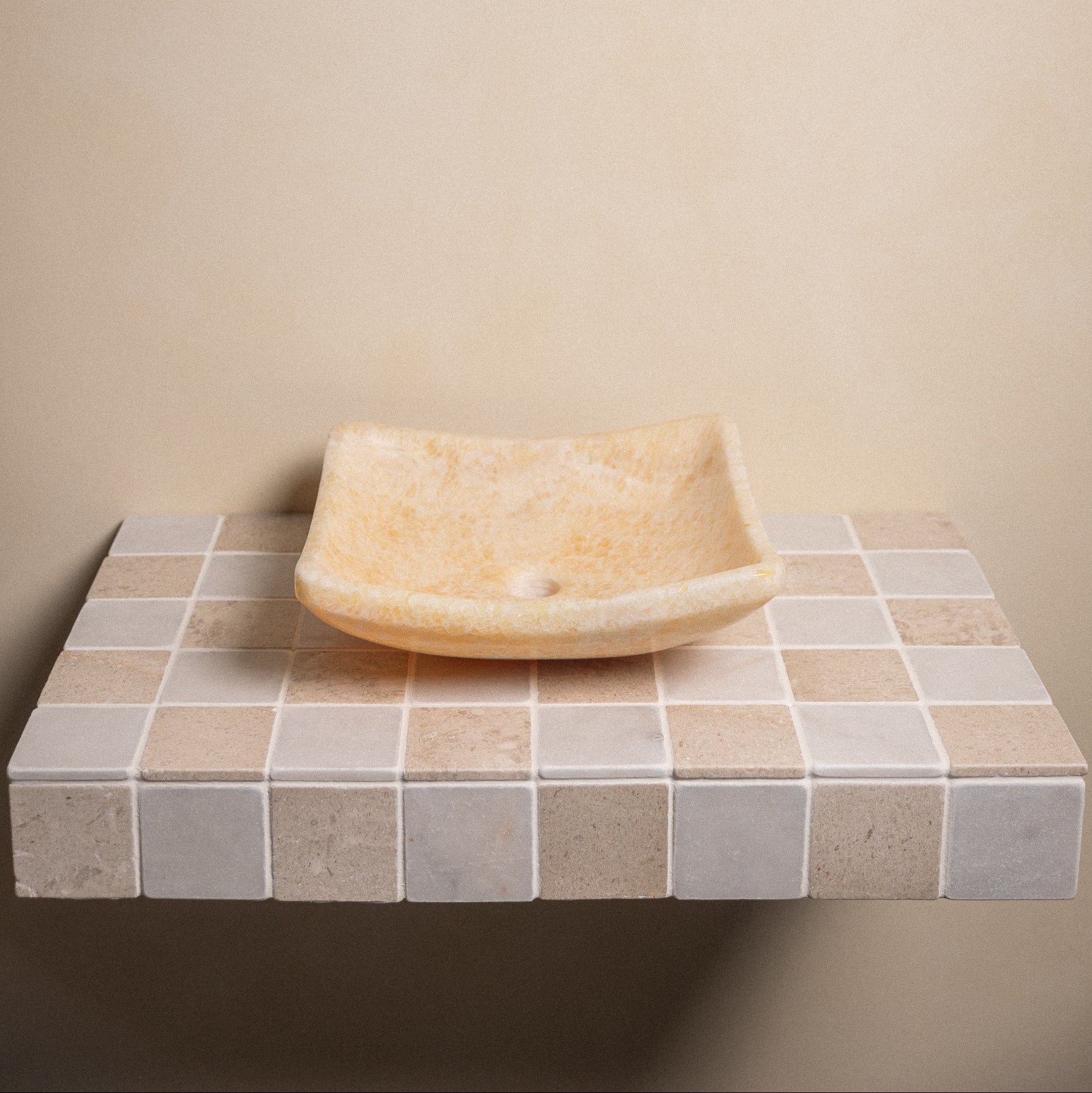 Honey Onyx Vessel V2 - Castelli Marble