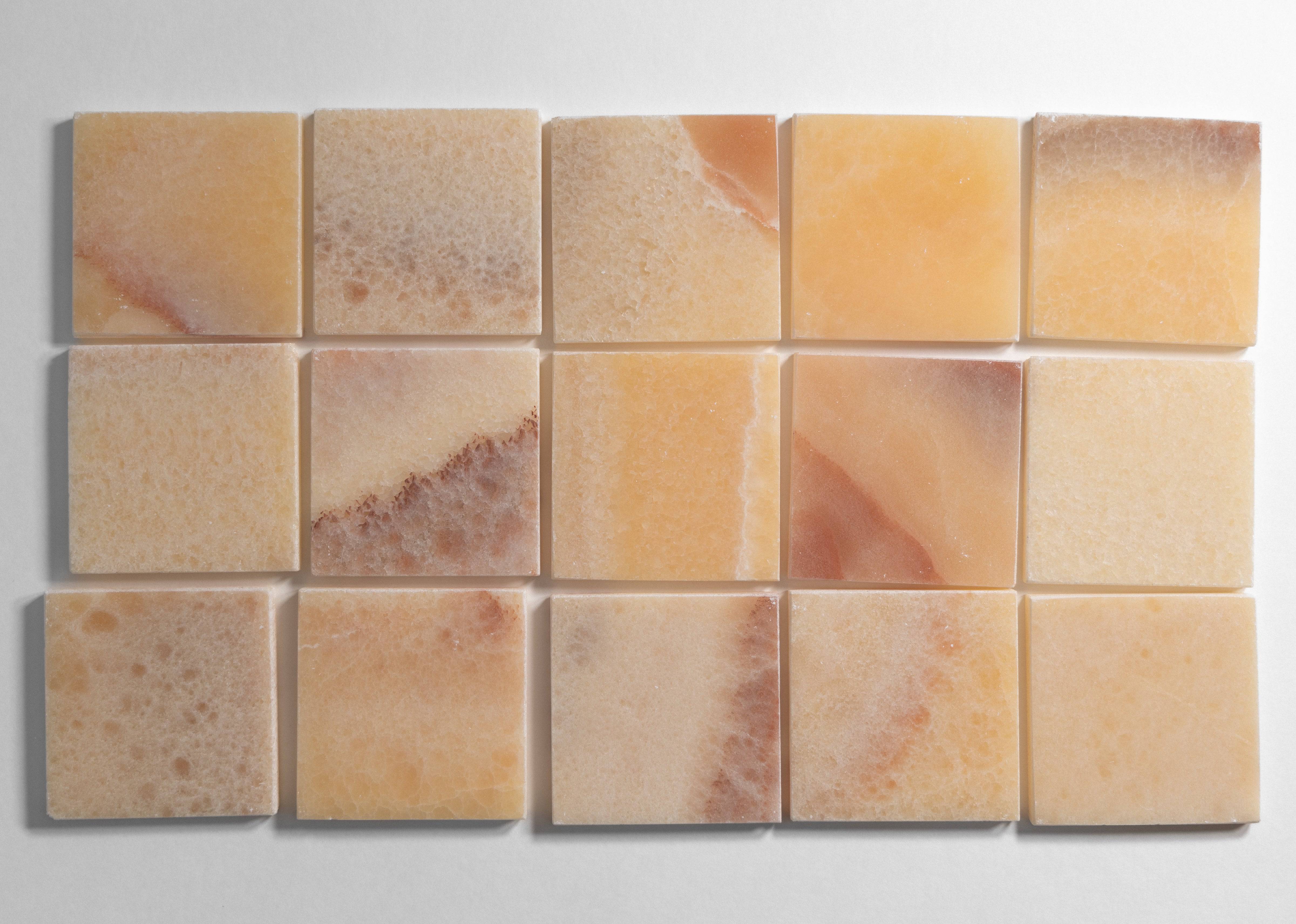 Honey Onyx 4"x4" - Castelli Marble