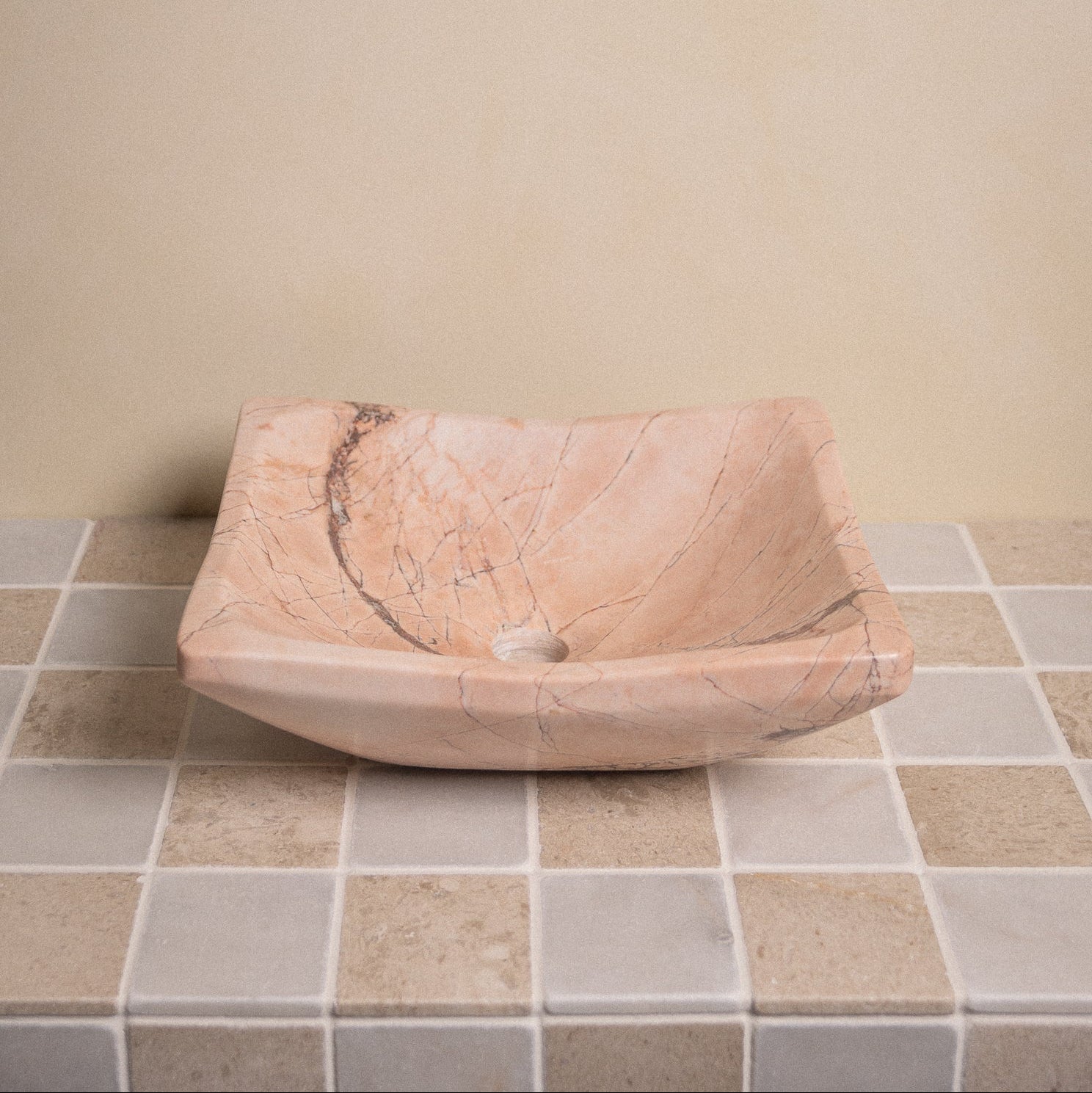 Rosa Salamon Vessel - Castelli Marble