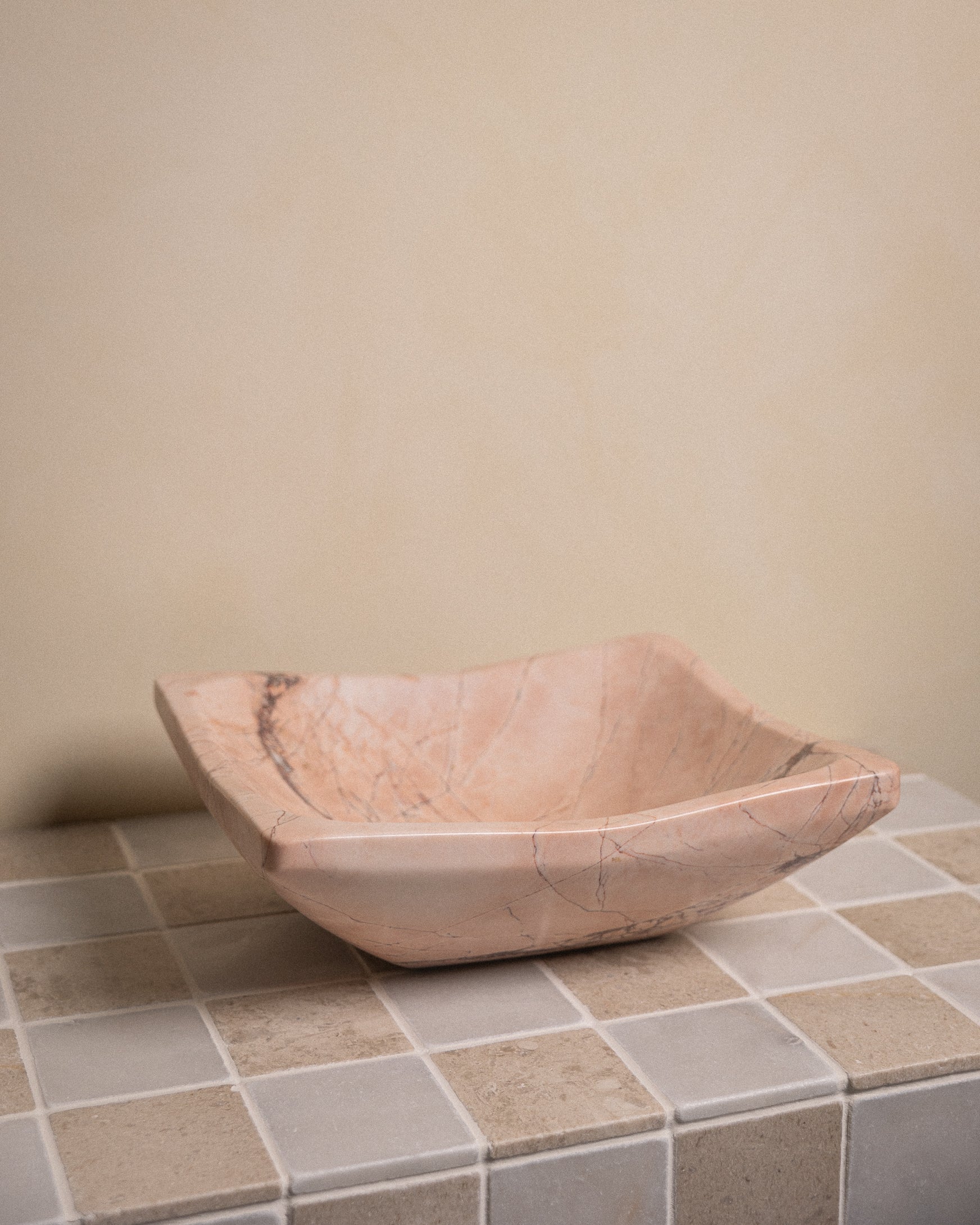 Rosa Salamon Vessel - Castelli Marble