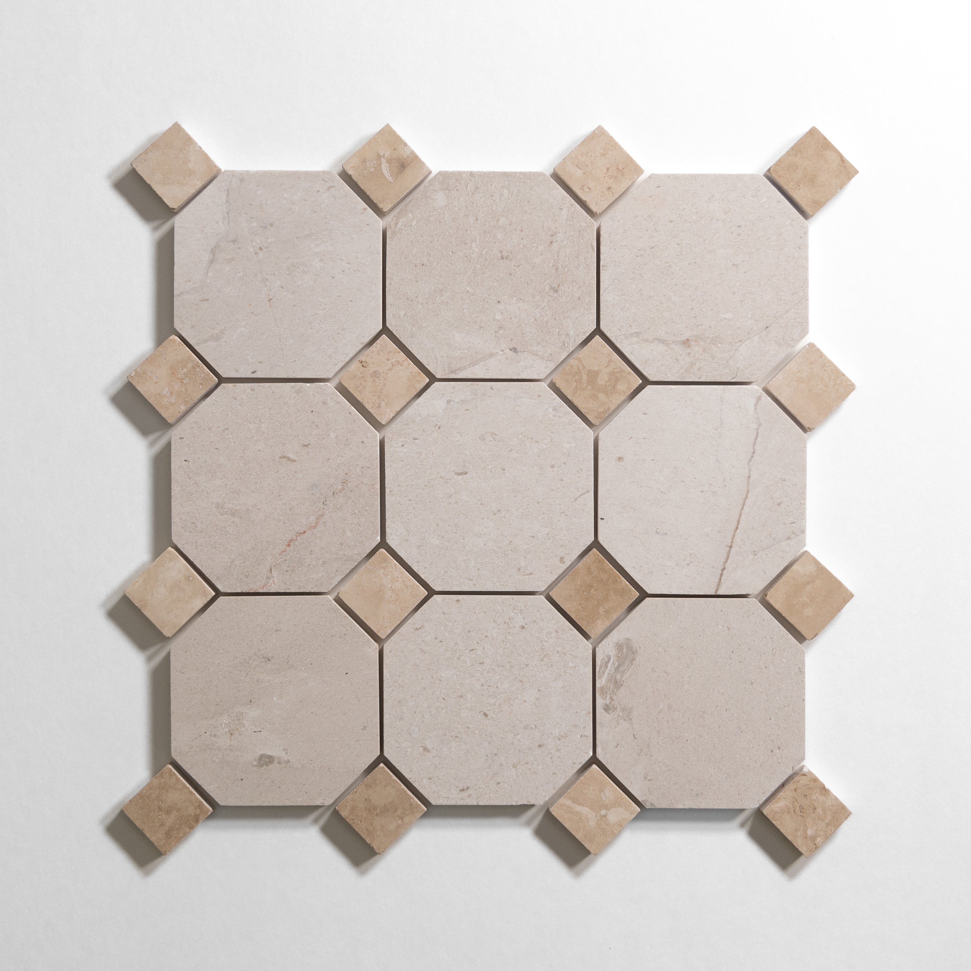 Octagonal marble mosaic