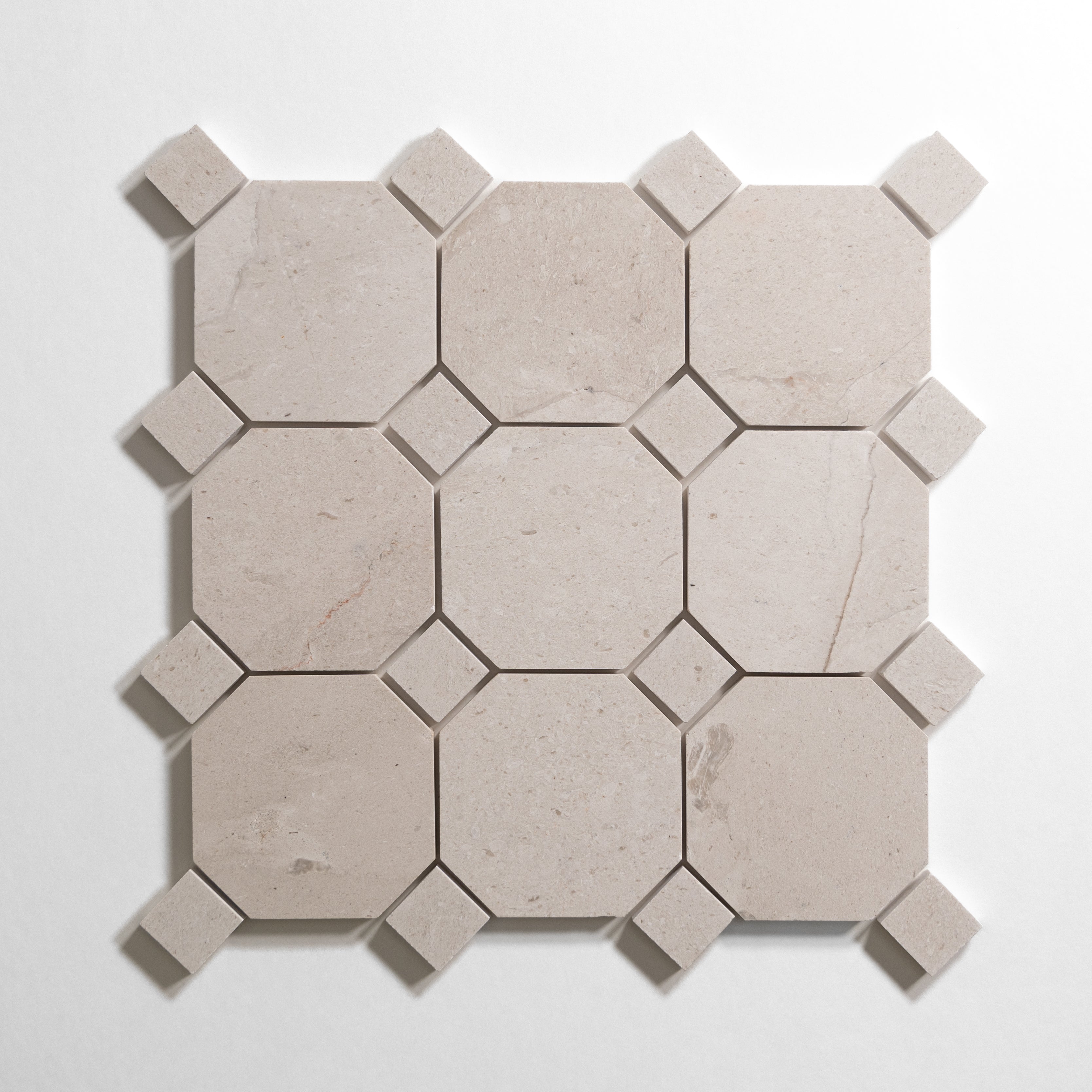 Crema octagon tile