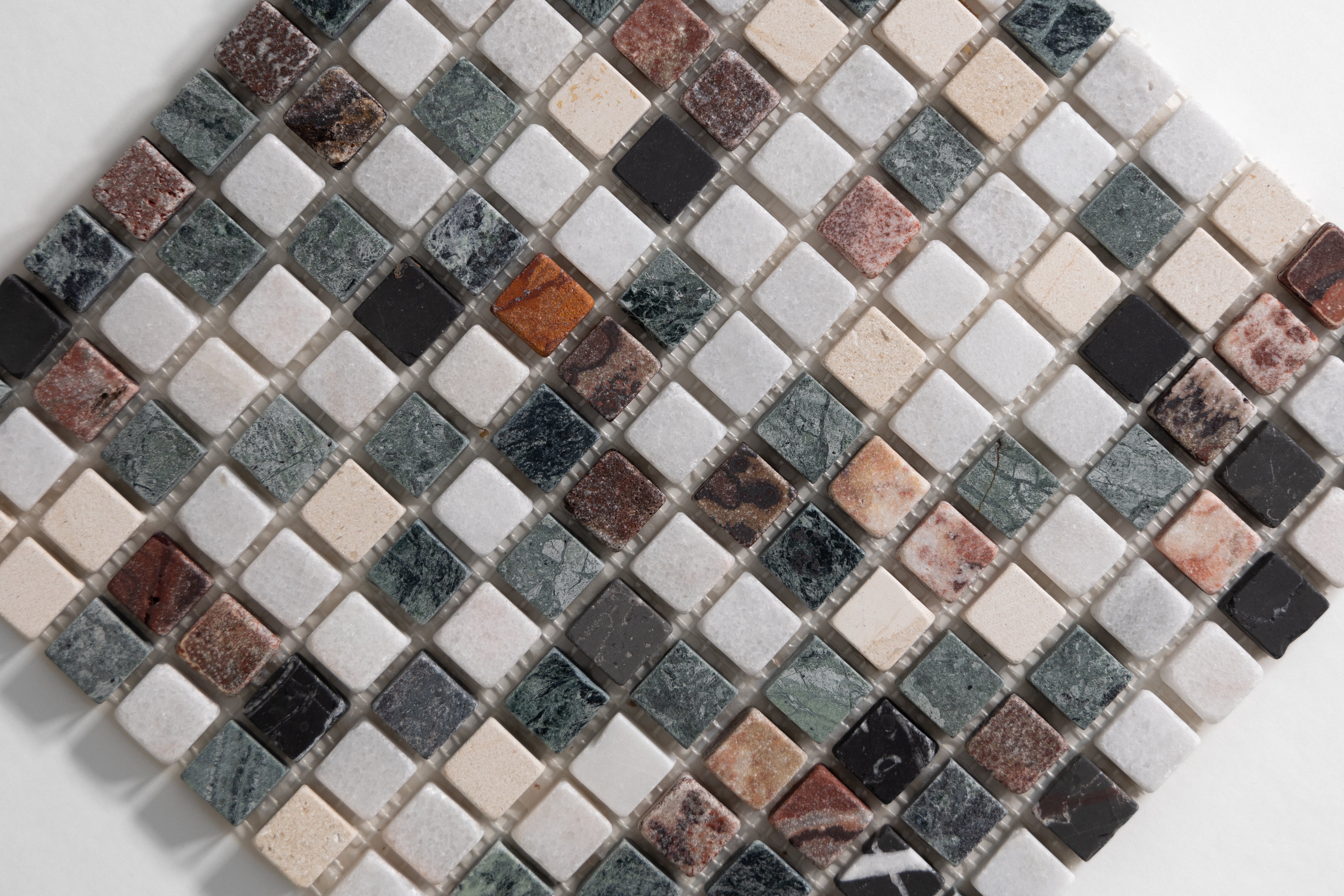 Multi Colored 3/4" Mosaic - Castelli Marble