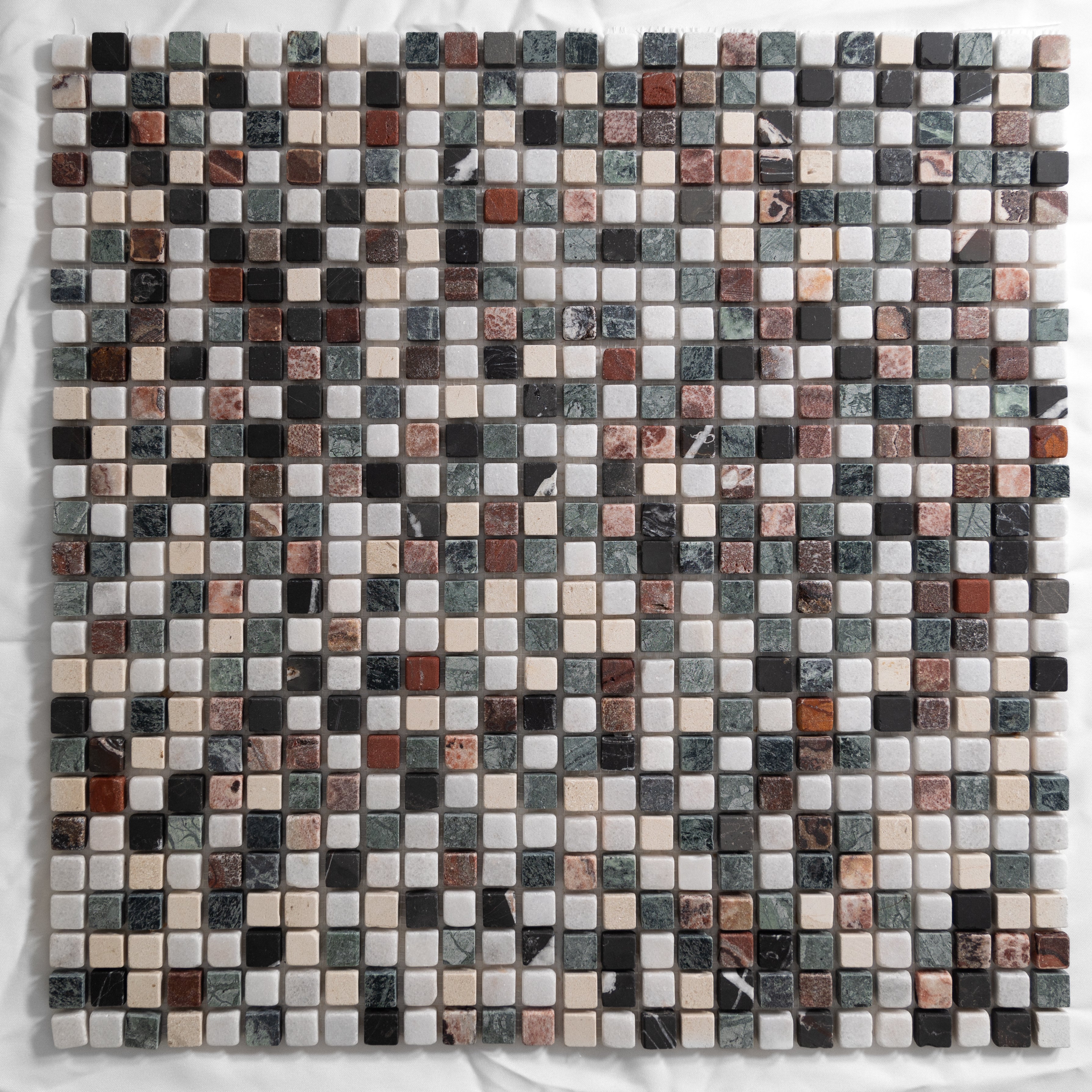 Multi Colored 3/4" Mosaic - Castelli Marble