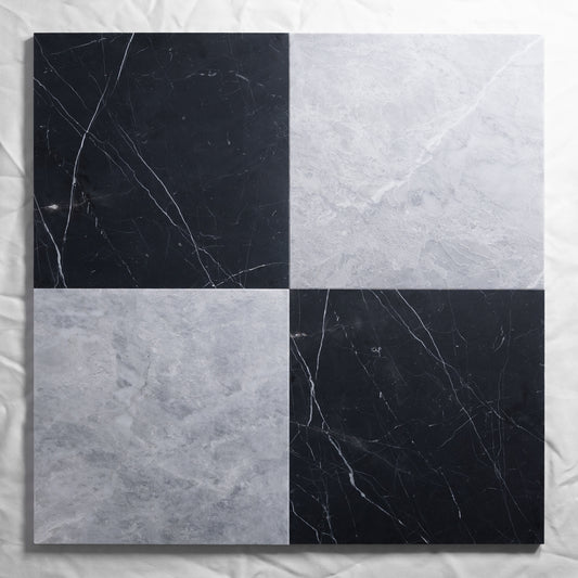Nero & Bardiglio Lite 12"x12"
