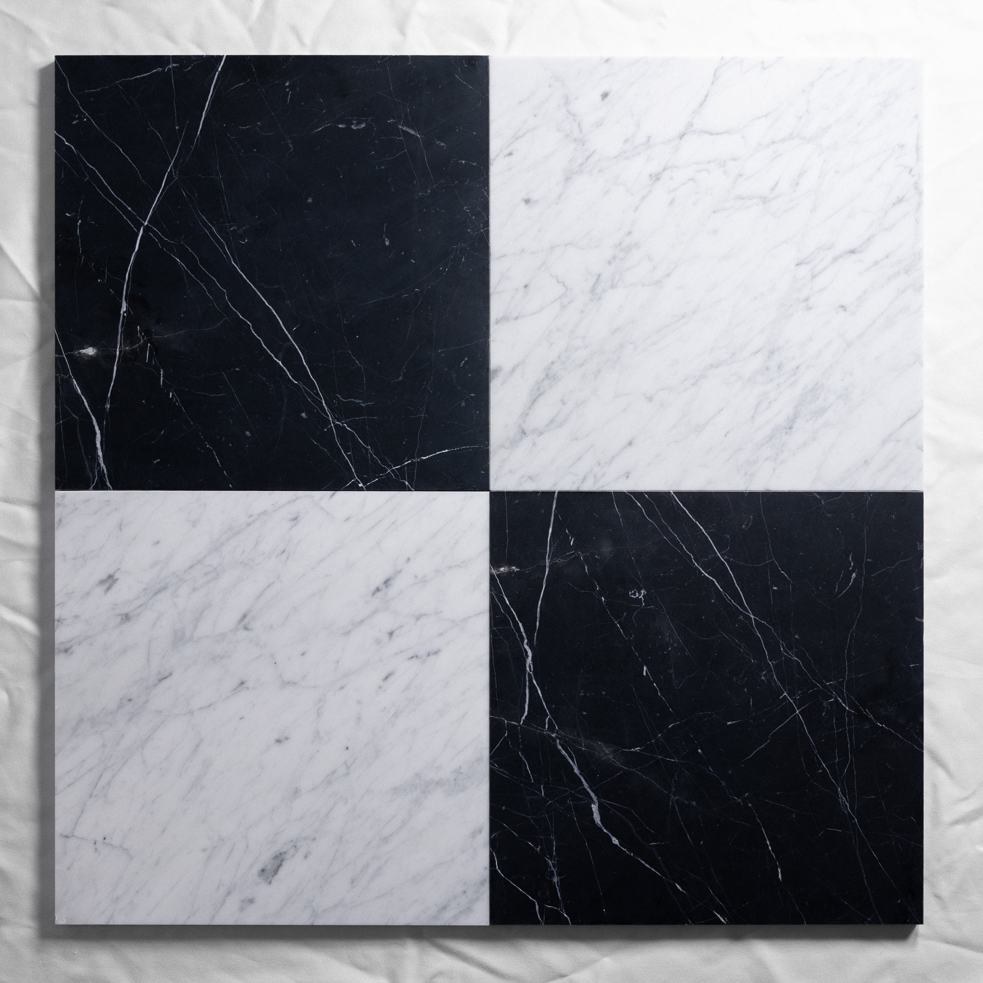 Nero & Carrara 12"x12"