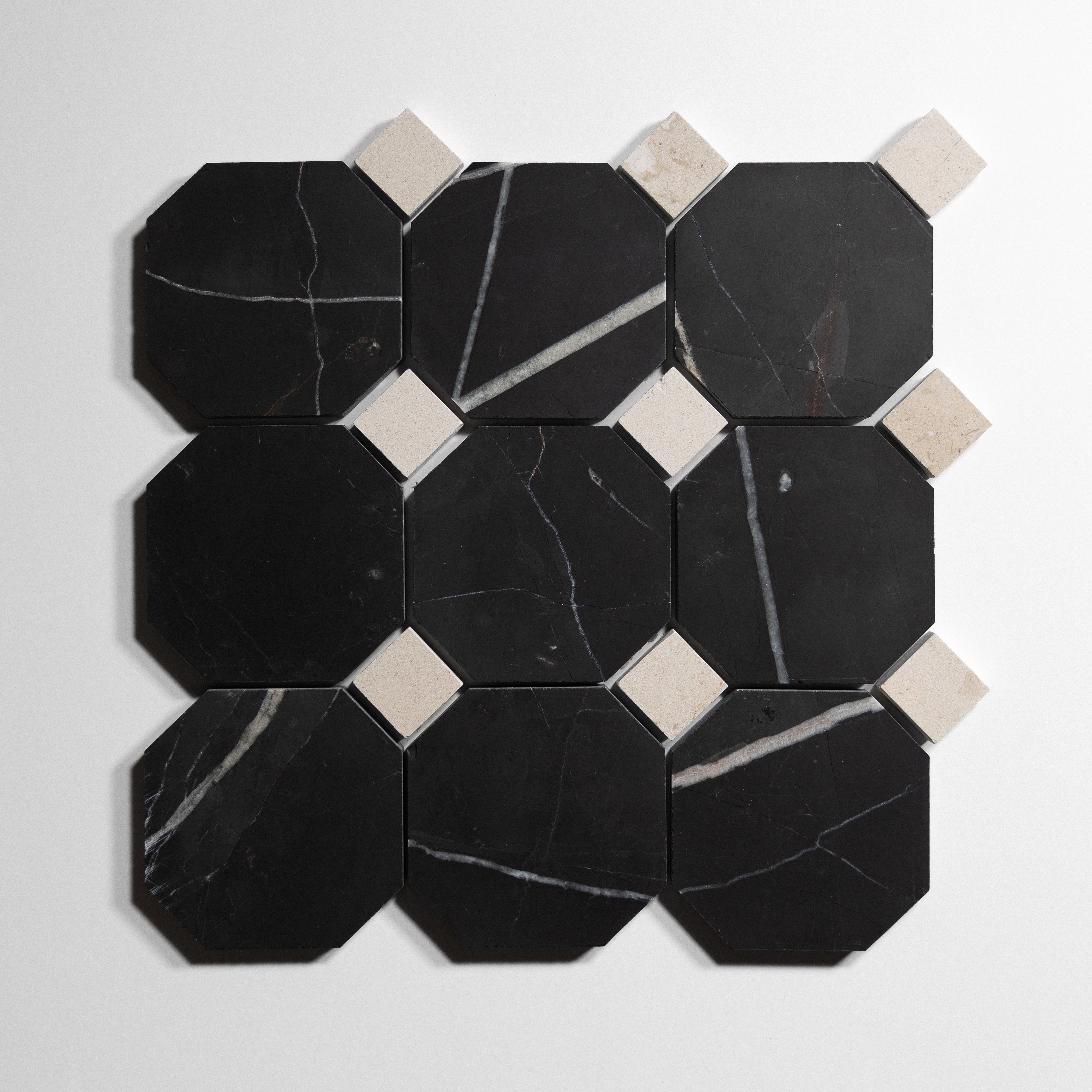 Black marble tile