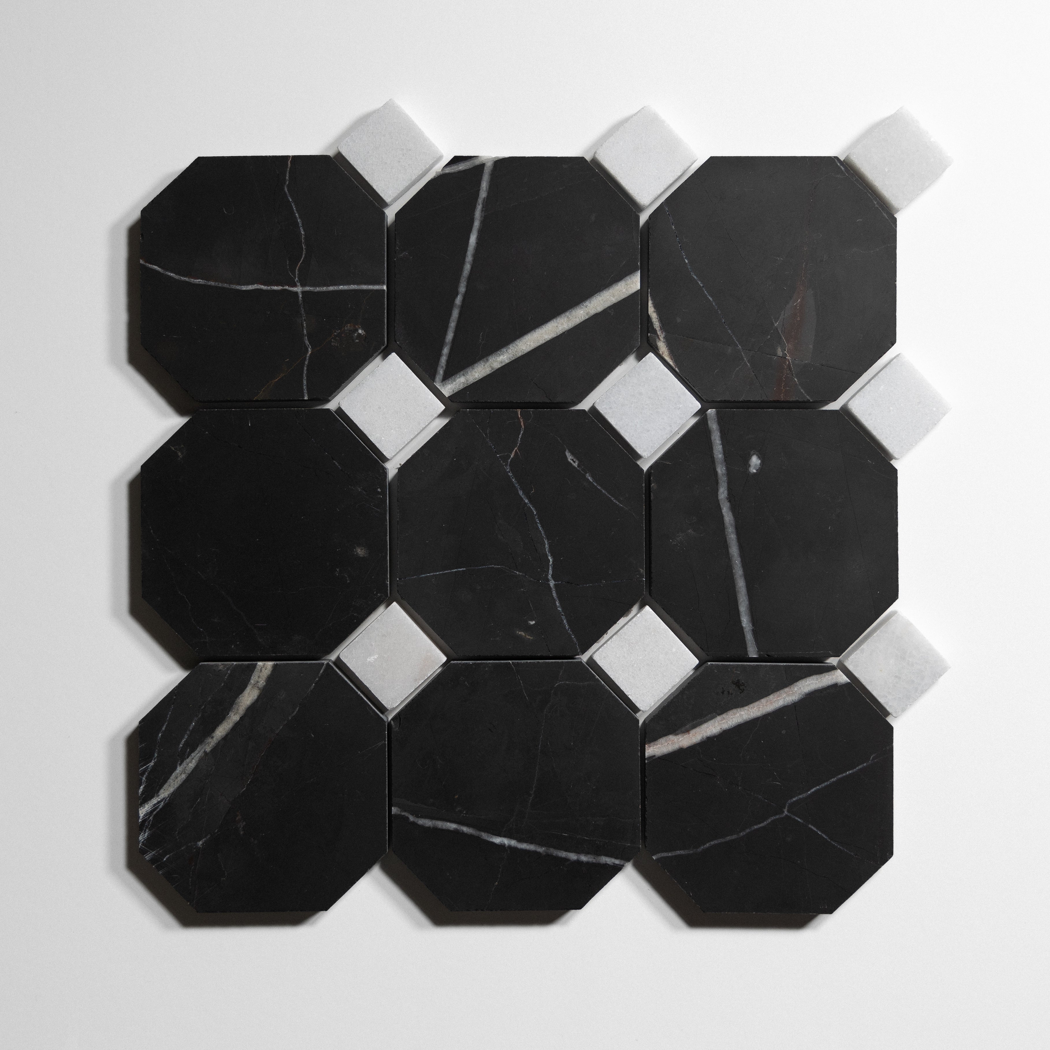 Octagon patterned marble