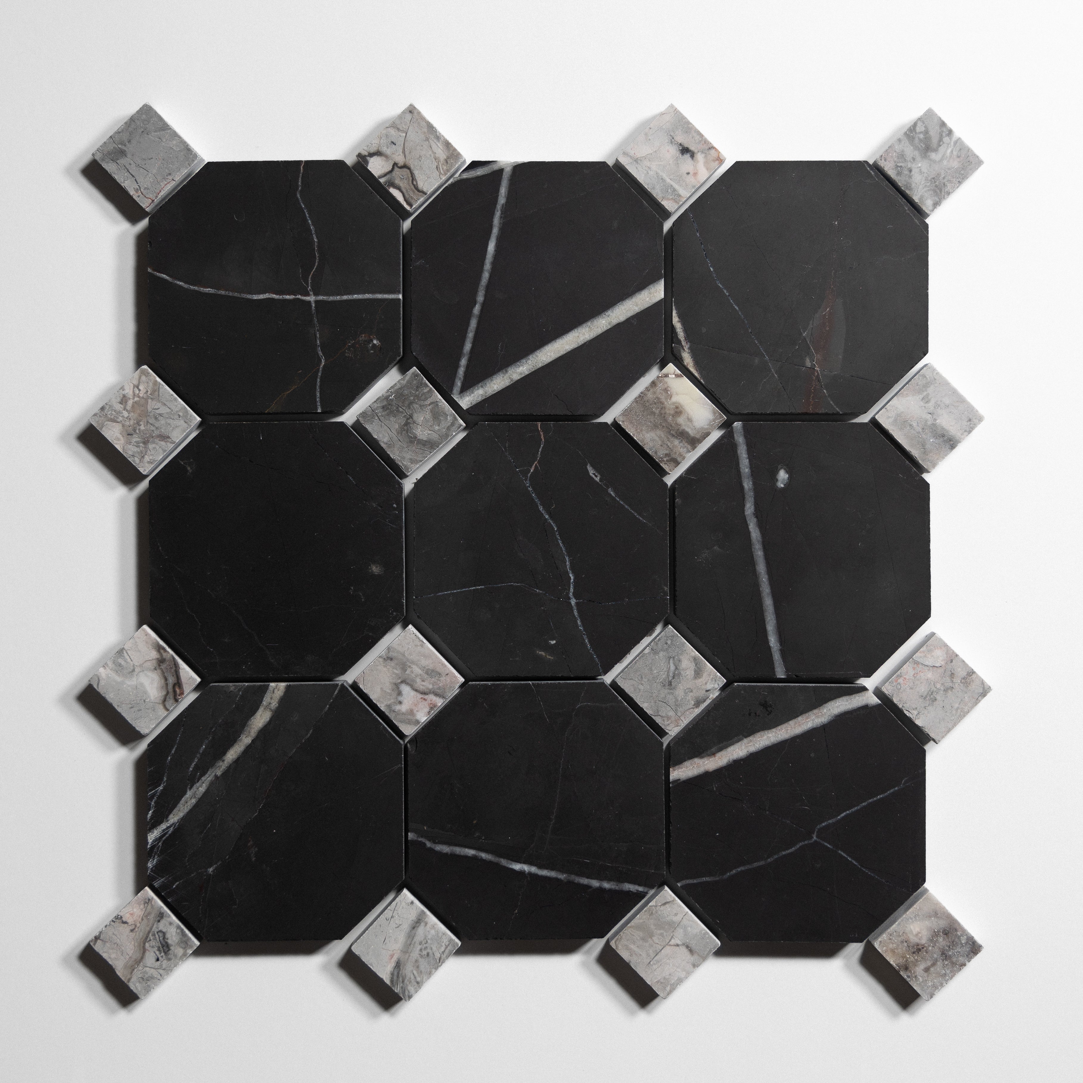 4 octagon marble tile