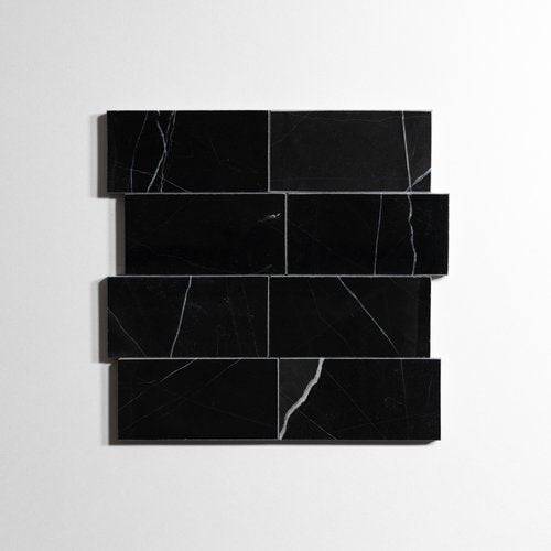 Nero St. Gabriel  3" x 6" - Castelli Marble