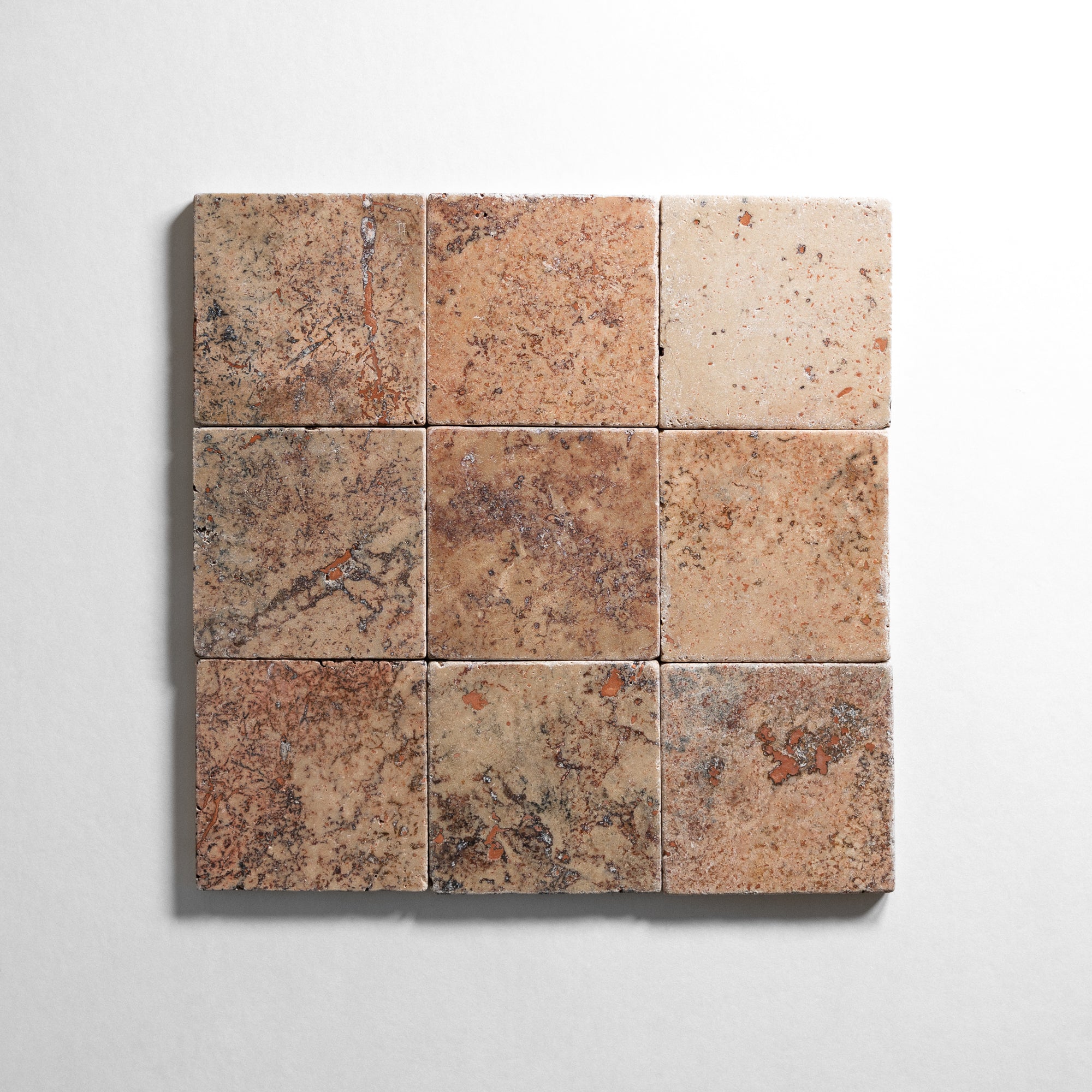 Puebla Red 4"x4" Tumbled