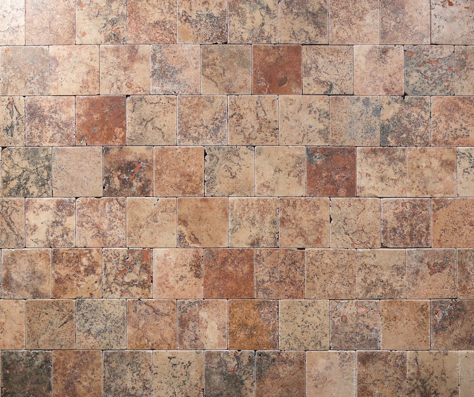 Puebla Red 4"x4" Tumbled