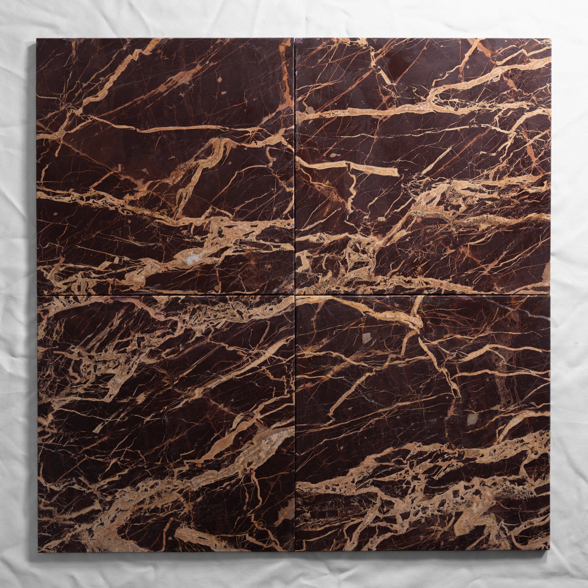 Red marble tile in stock  12"x12"