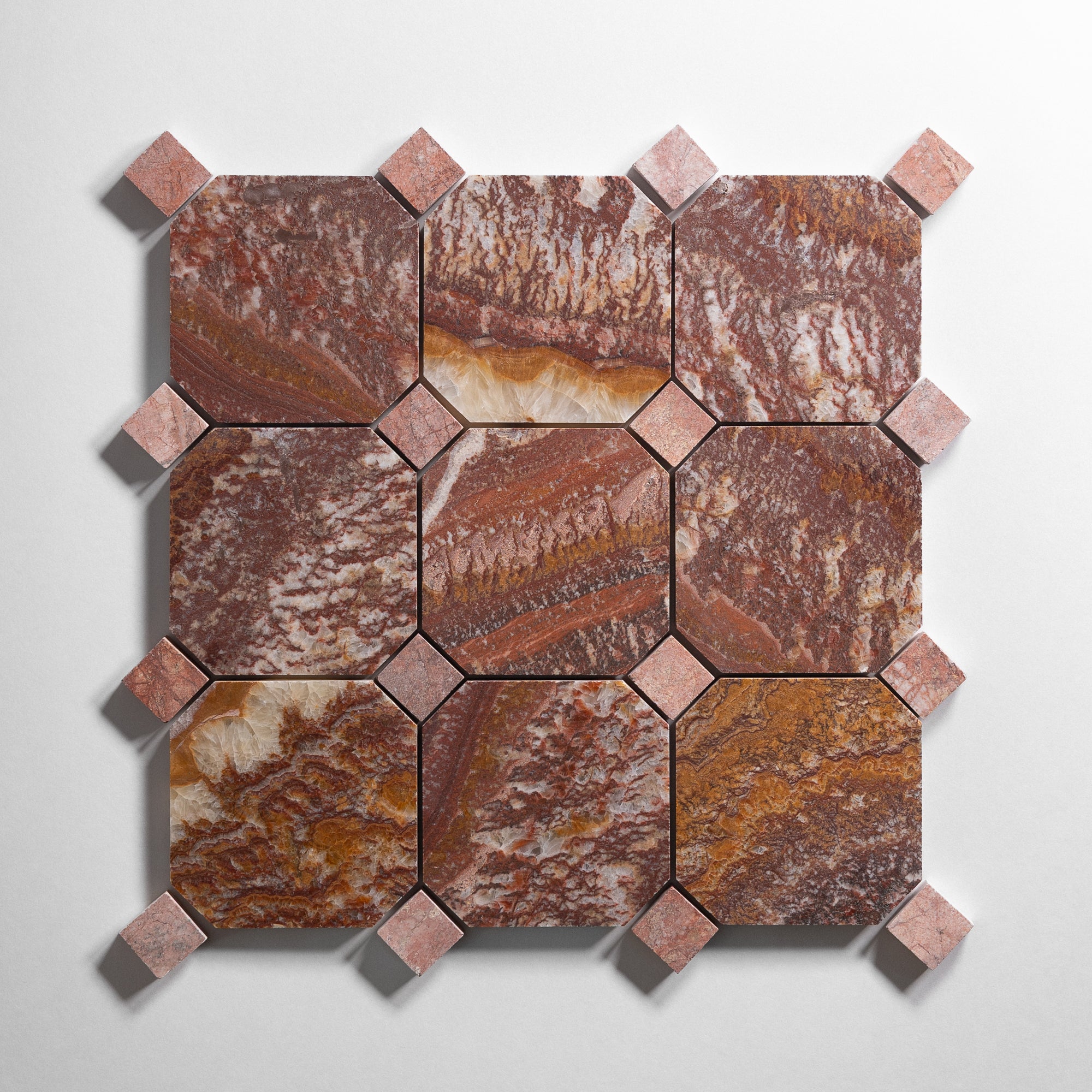 Red Onyx 4" Octagon