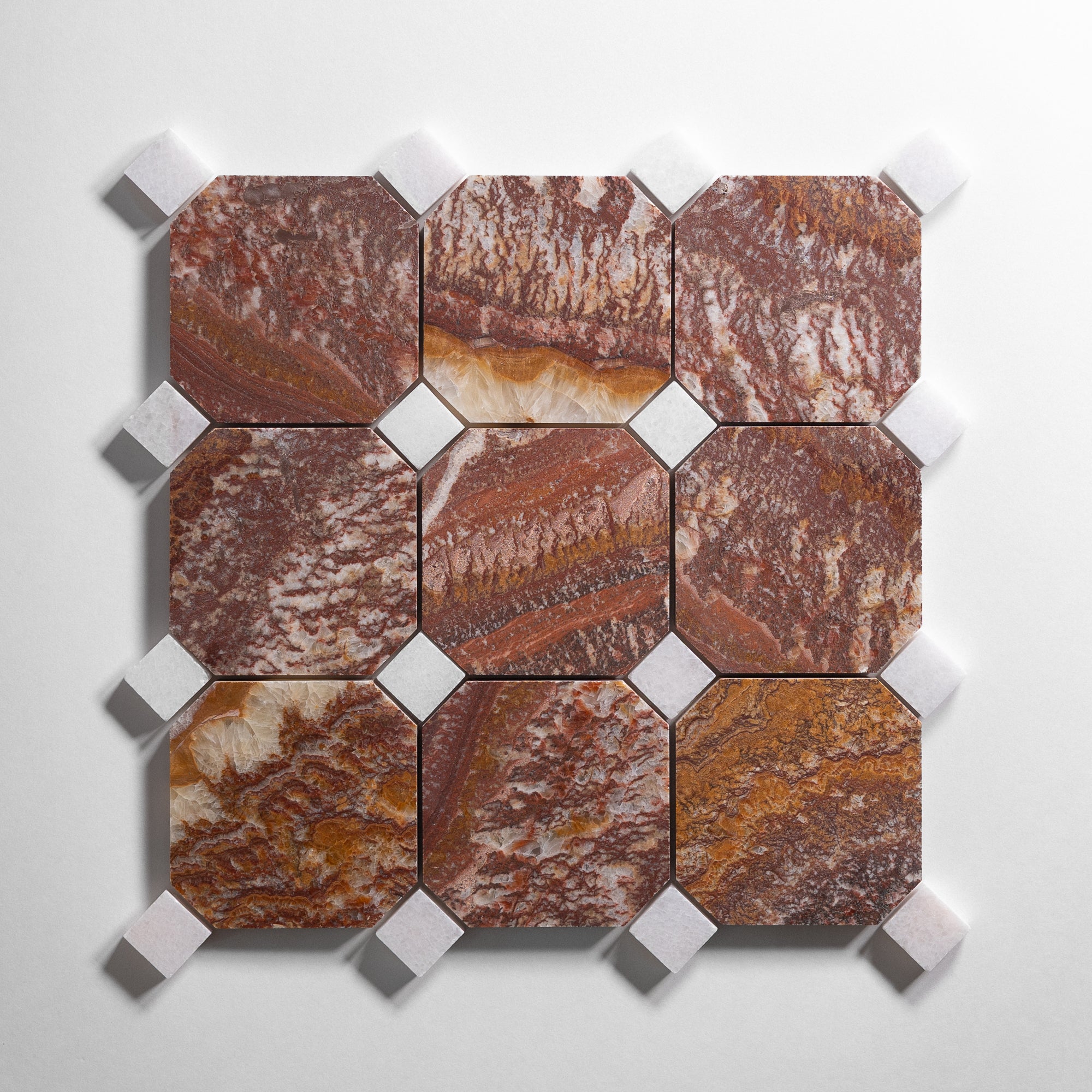 Red Onyx 4" Octagon